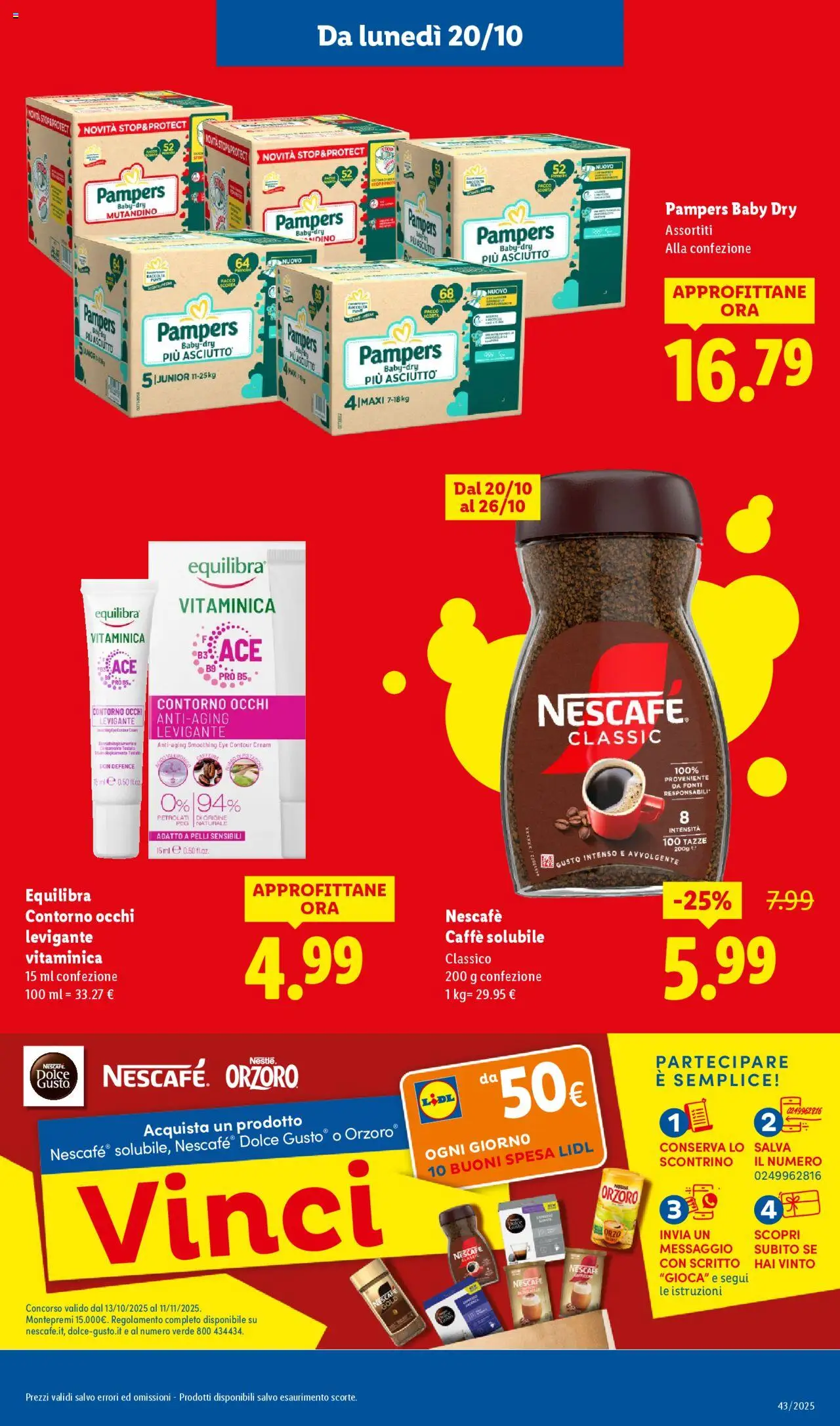 Volantino Lidl del 20.10.2025 | Pagina: 13 | Prodotti: Caffè, Pampers