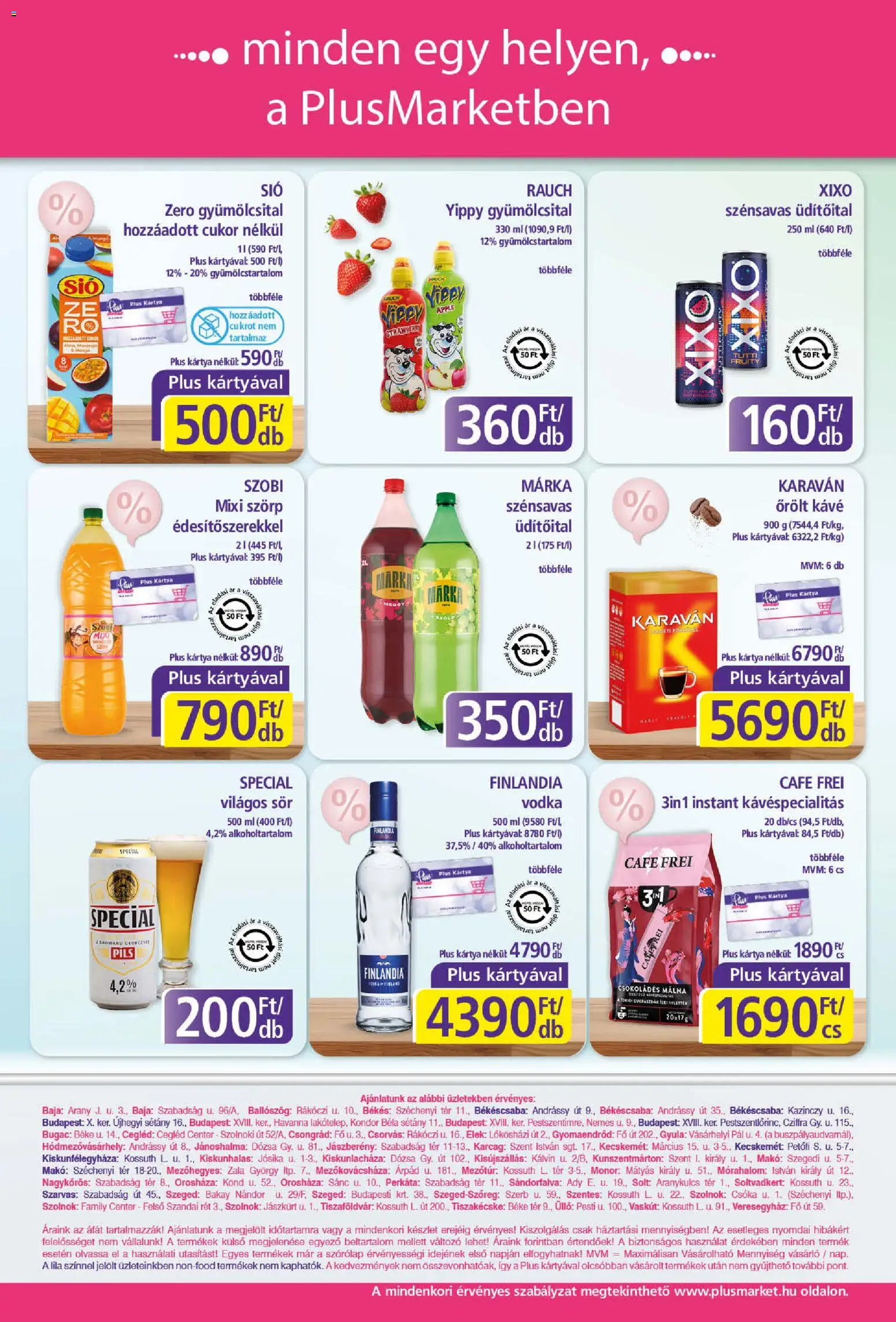 Plus Market akciós ujság - amely érvényes a következő dátumtól: 19.02.2026 | Oldal: 8 | Termékek: Szörp, Meggy, Vodka, Cukor