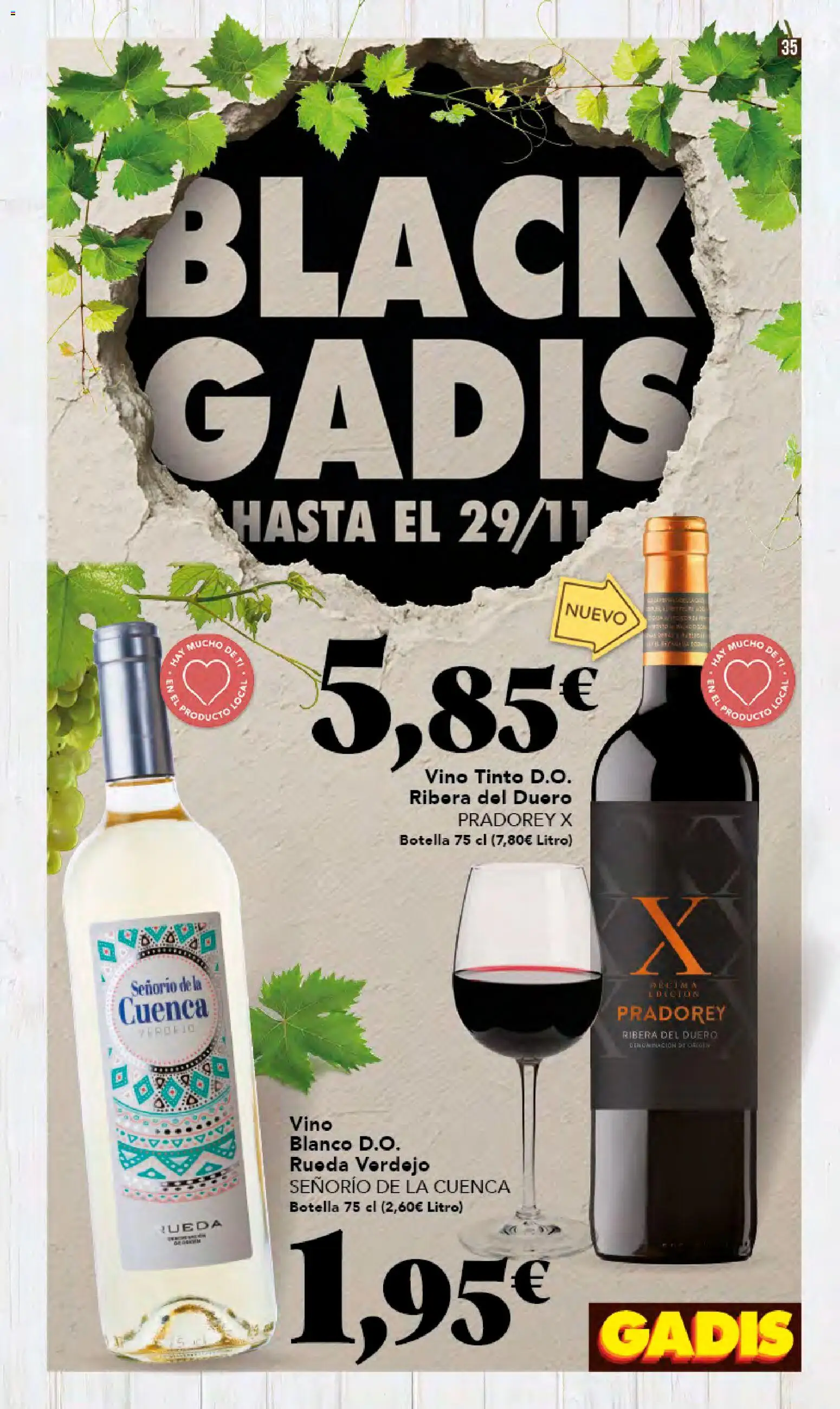 Gadis - Black Friday │ válido desde el 20.11.2025 | Página: 35 | Productos: Vino