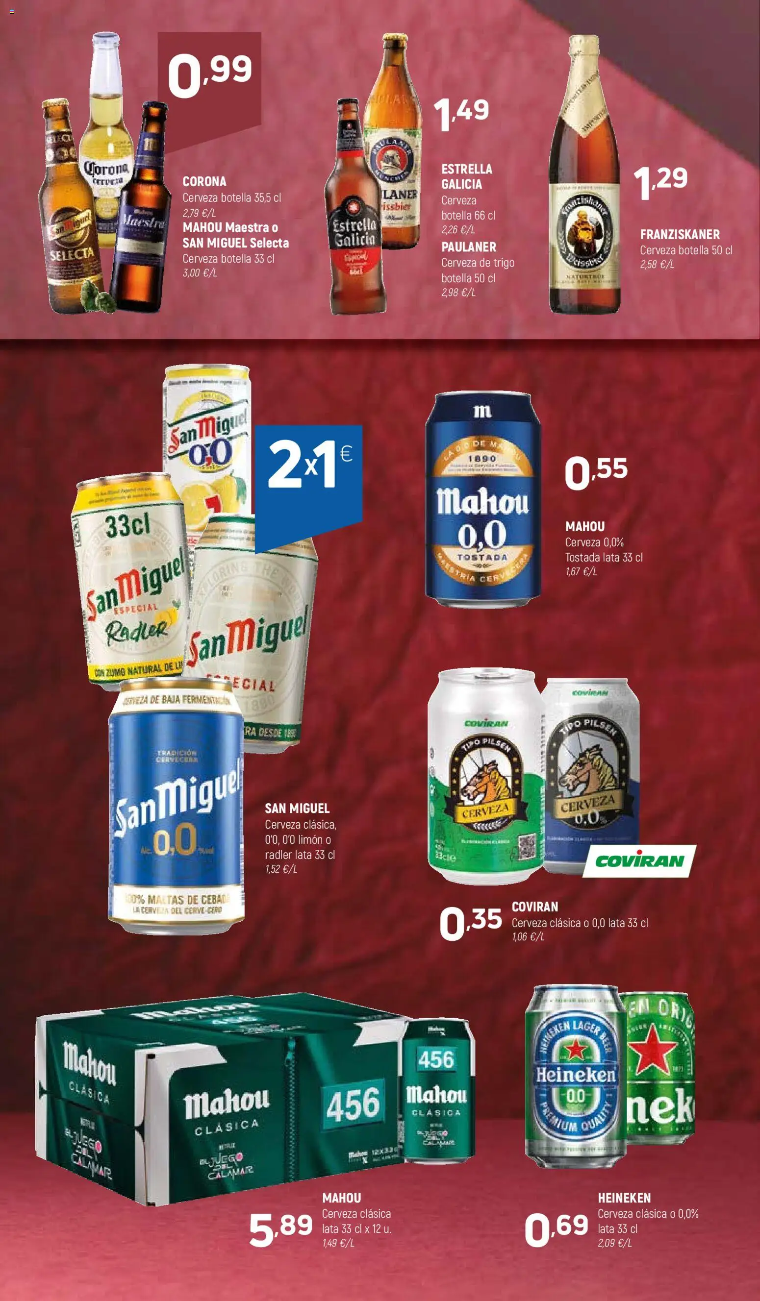 Coviran - Zaragoza │ válido desde el 16.12.2025 | Página: 18 | Productos: Cerveza, Ροζ πιπέρι, Σπανάκι