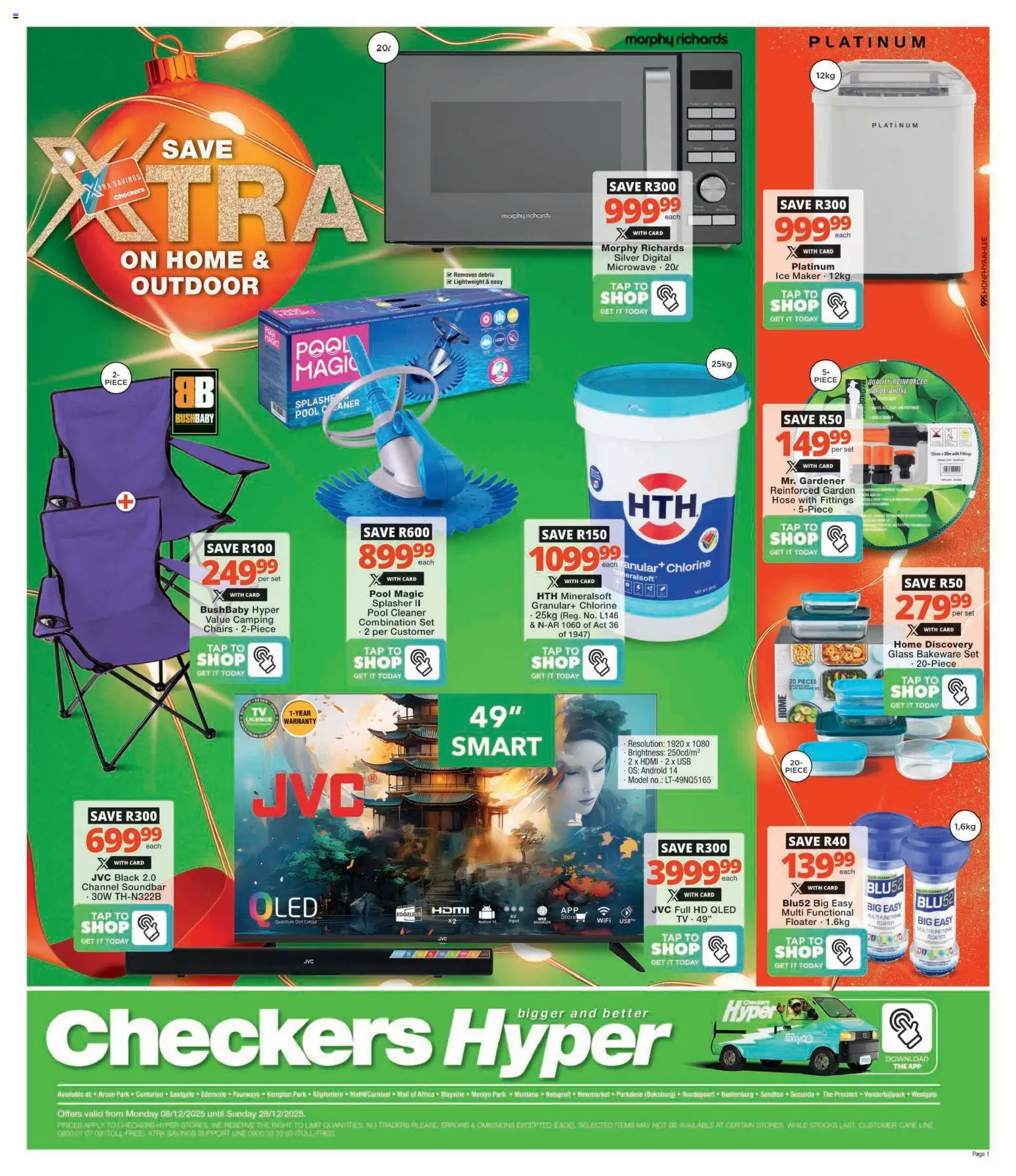 New Checkers catalogue – valid from 08.12.2025 | Page: 5 | Products: USB, Microwave, Soundbar, Tap