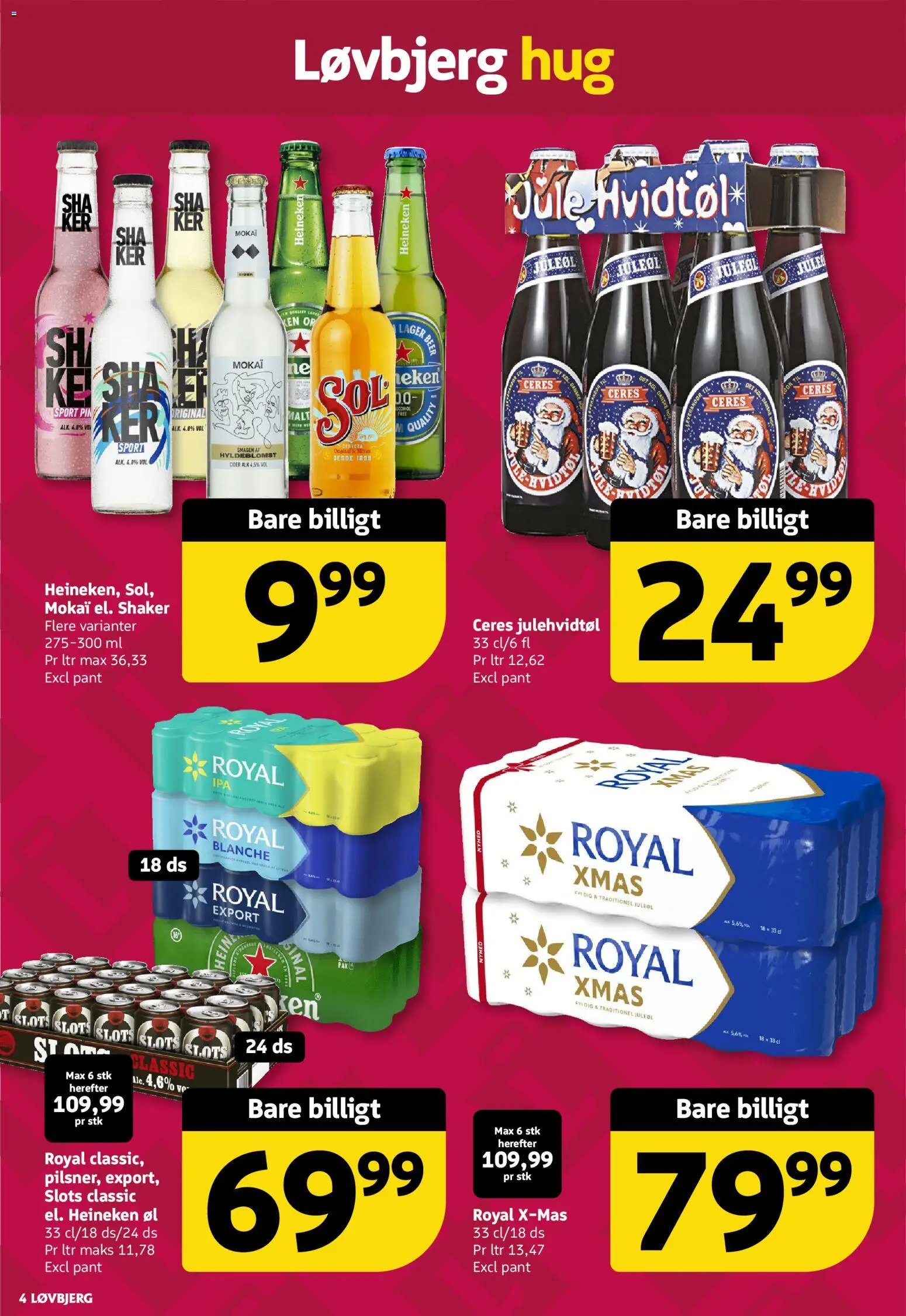 Løvbjerg tilbudsavis – gyldig fra 28.11.2025 | Side: 4 | Produkter: Øl, Cider