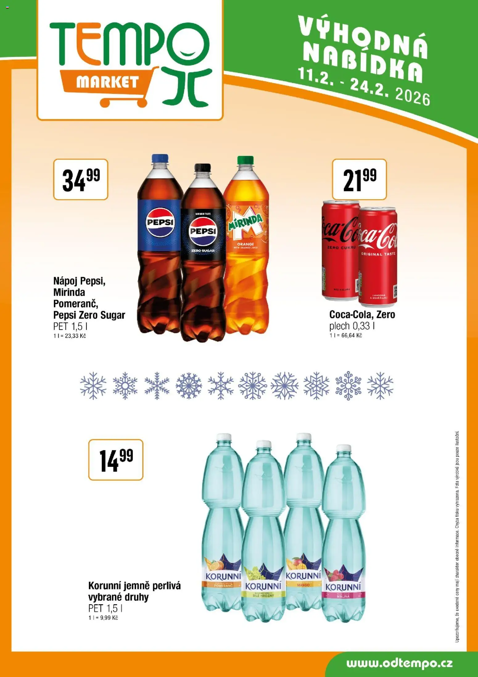 Tempo leták od 11.02.2026 | Strana: 12 | Produkty: Pepsi Zero, Mirinda, Bílé hrozny, Hrozny