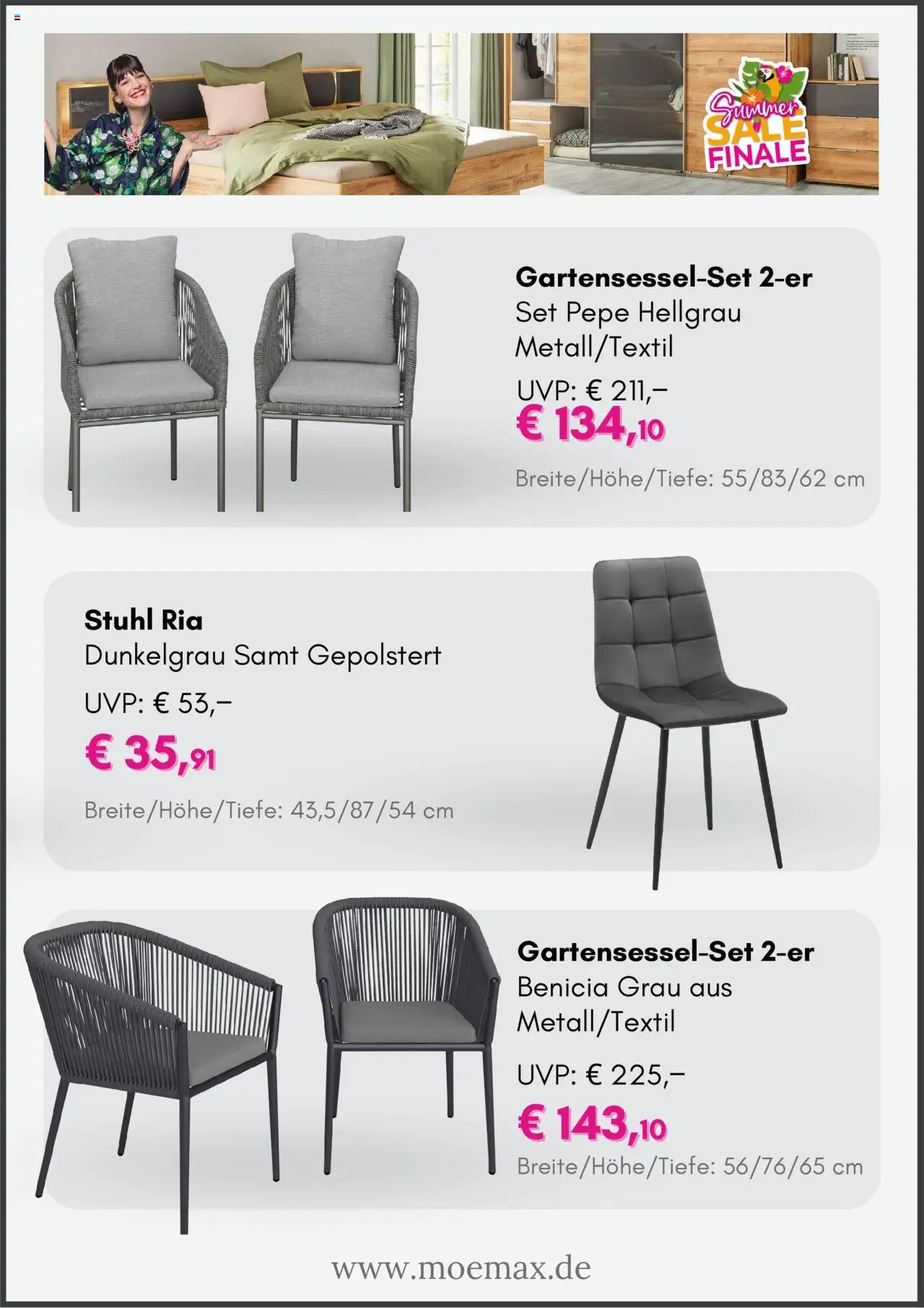 Mömax Prospekt 	 - gültig ab dem 18.07.2025 | Seite: 2 | Produkte: Stuhl