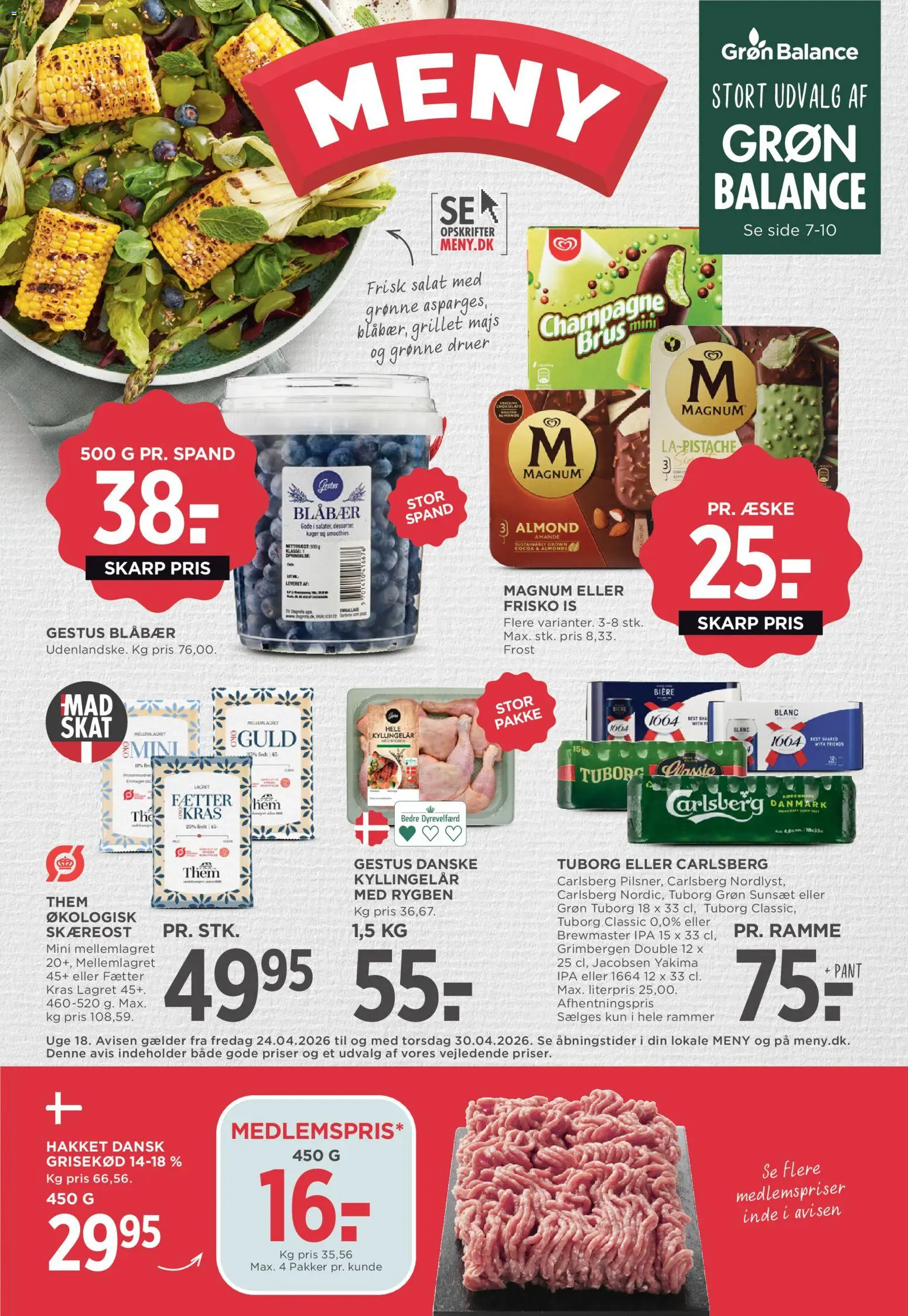 🛍️ Meny - Tilbudsavis uge 18 fra 24/04/2026 » Se eksklusive tilbud og spar penge i dag! 💰 | Danmark