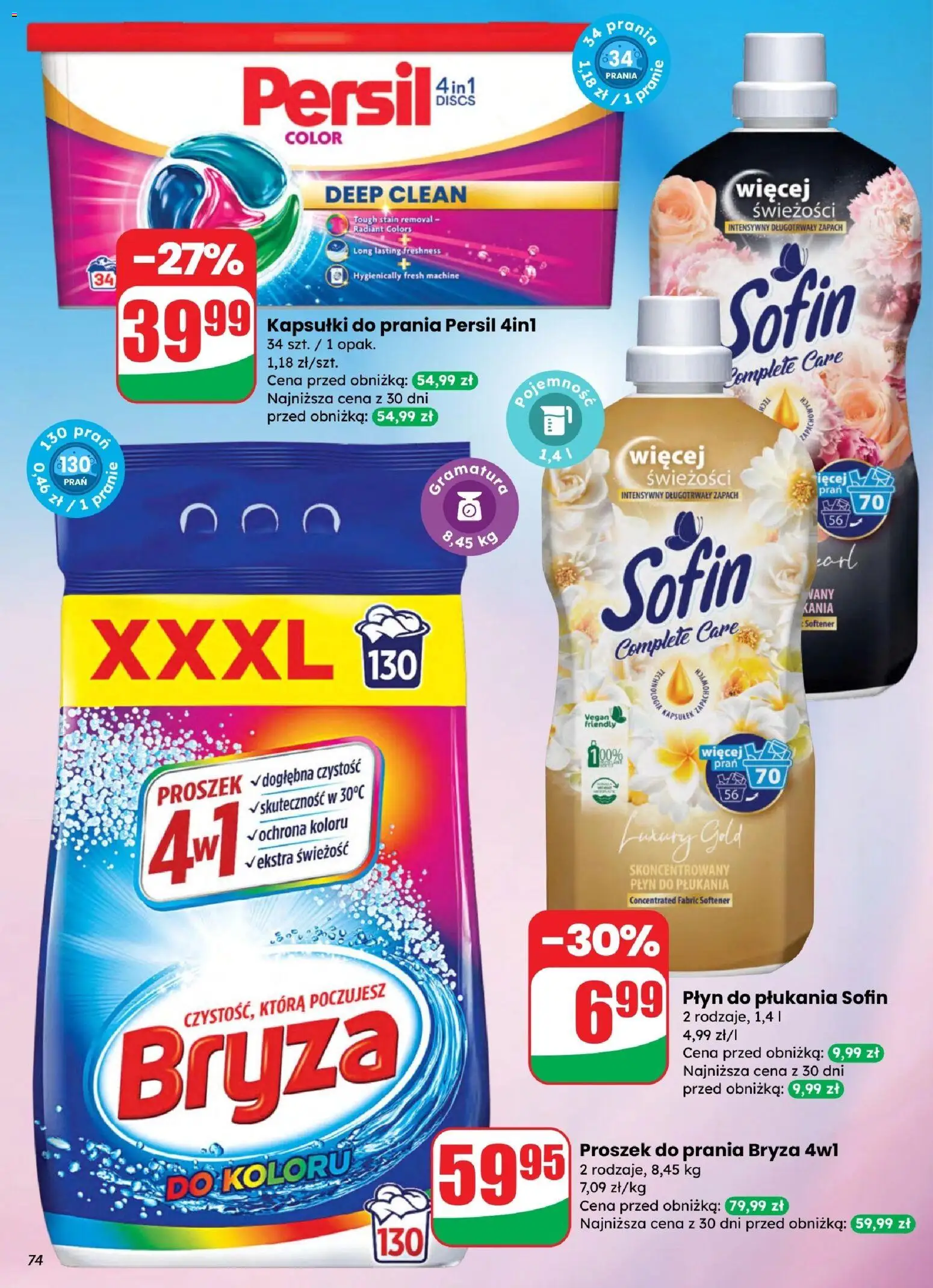 Dino gazetka od 25.03.2026 | Strona: 74 | Produkty: Persil, Zapach, Kapsułki do prania, Detergent