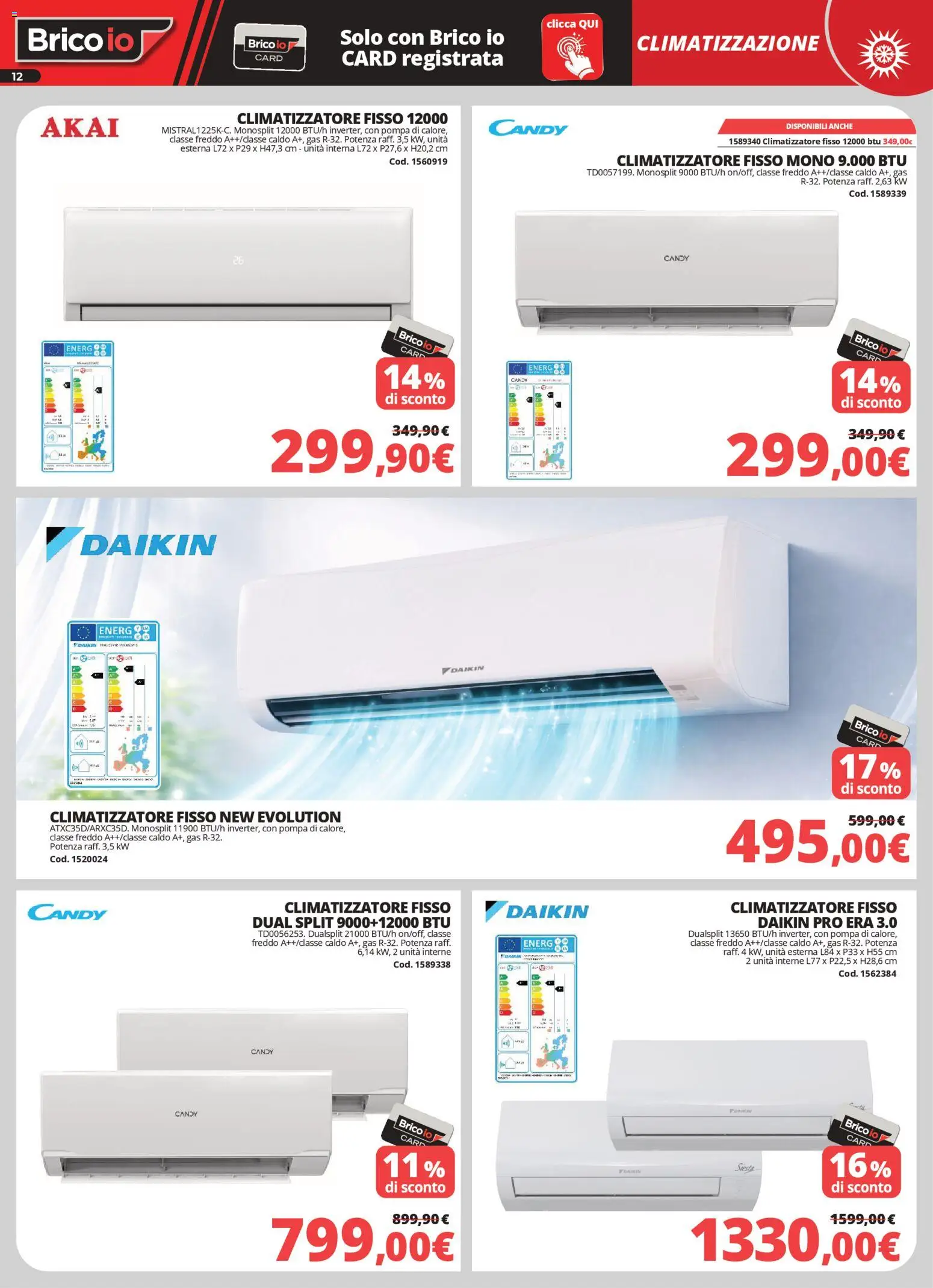 Volantino Brico io del 05.03.2026 | Pagina: 12 | Prodotti: Climatizzatore