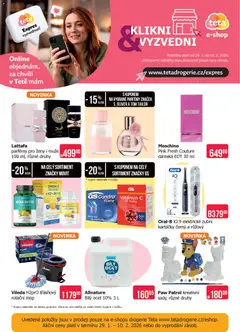 Náhled letáku Vileda H2pro třásňový rotační mop, Vileda H2pro třásňový rotační mop od 29.01.2026 | Strana: 20 | Produkty: Omega 3, Omega, Drogerie, Bílý ocet