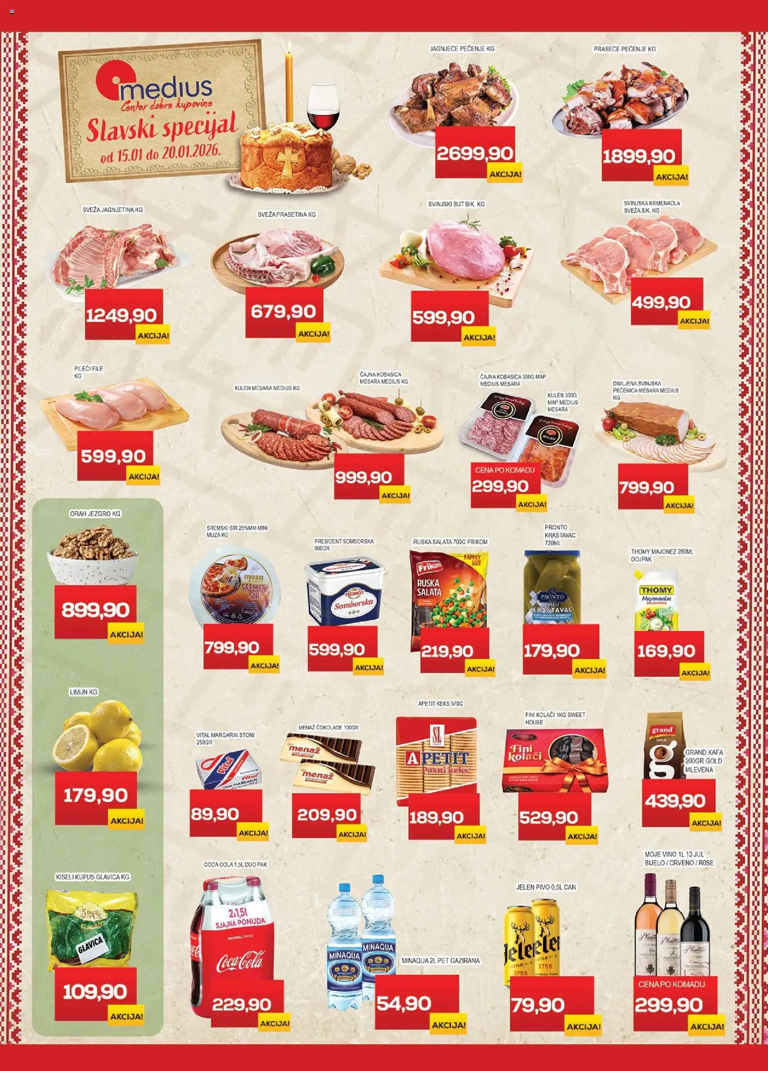 Medius katalog - važi od 15.01.2026 | Strana: 1 | Proizvode: Majonez, Orah jezgro, Orah, Sir