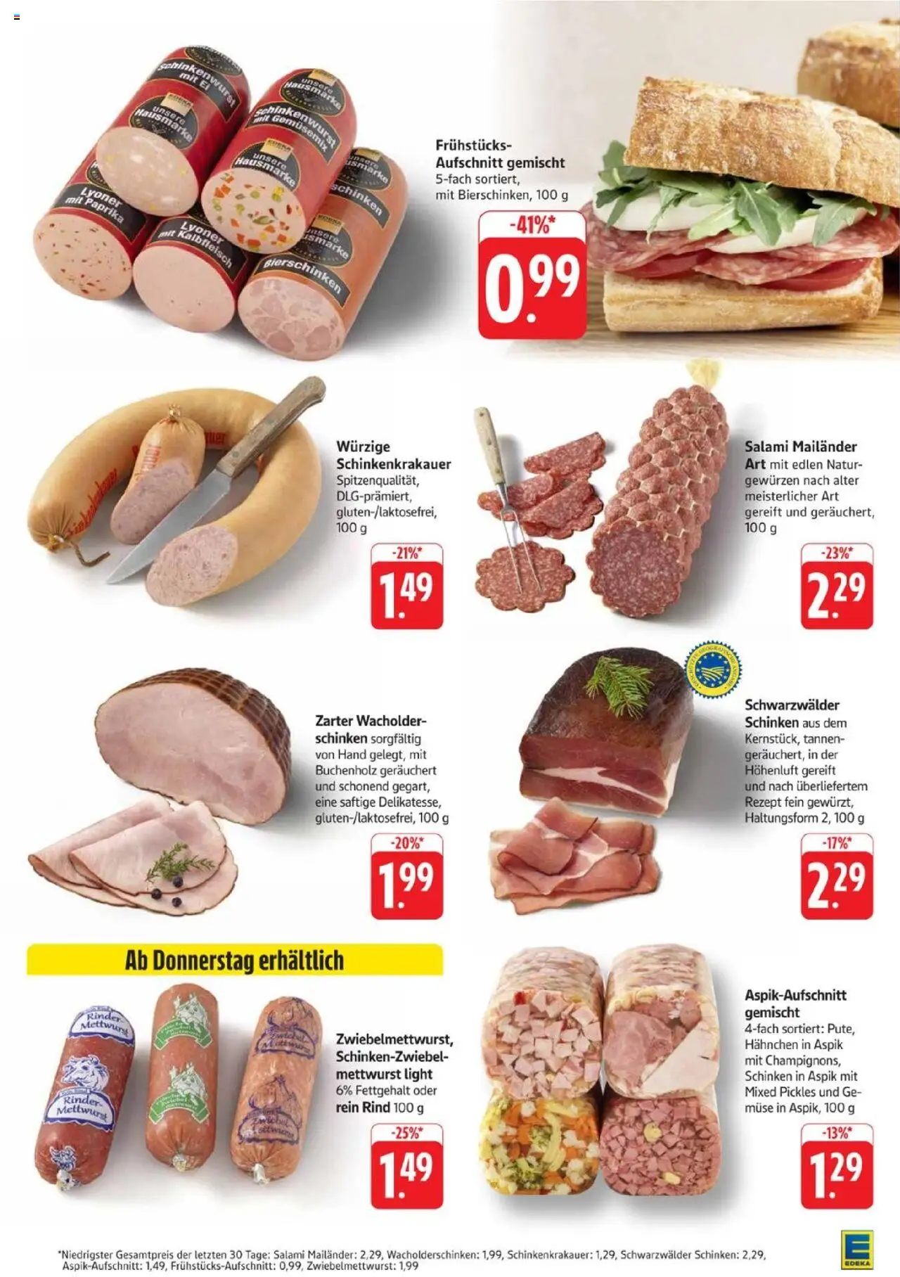 Edeka Prospekt 	 - gültig ab dem 07.07.2025 | Seite: 11 | Produkte: Hahnchen, Gemüse, Paprika, Salami