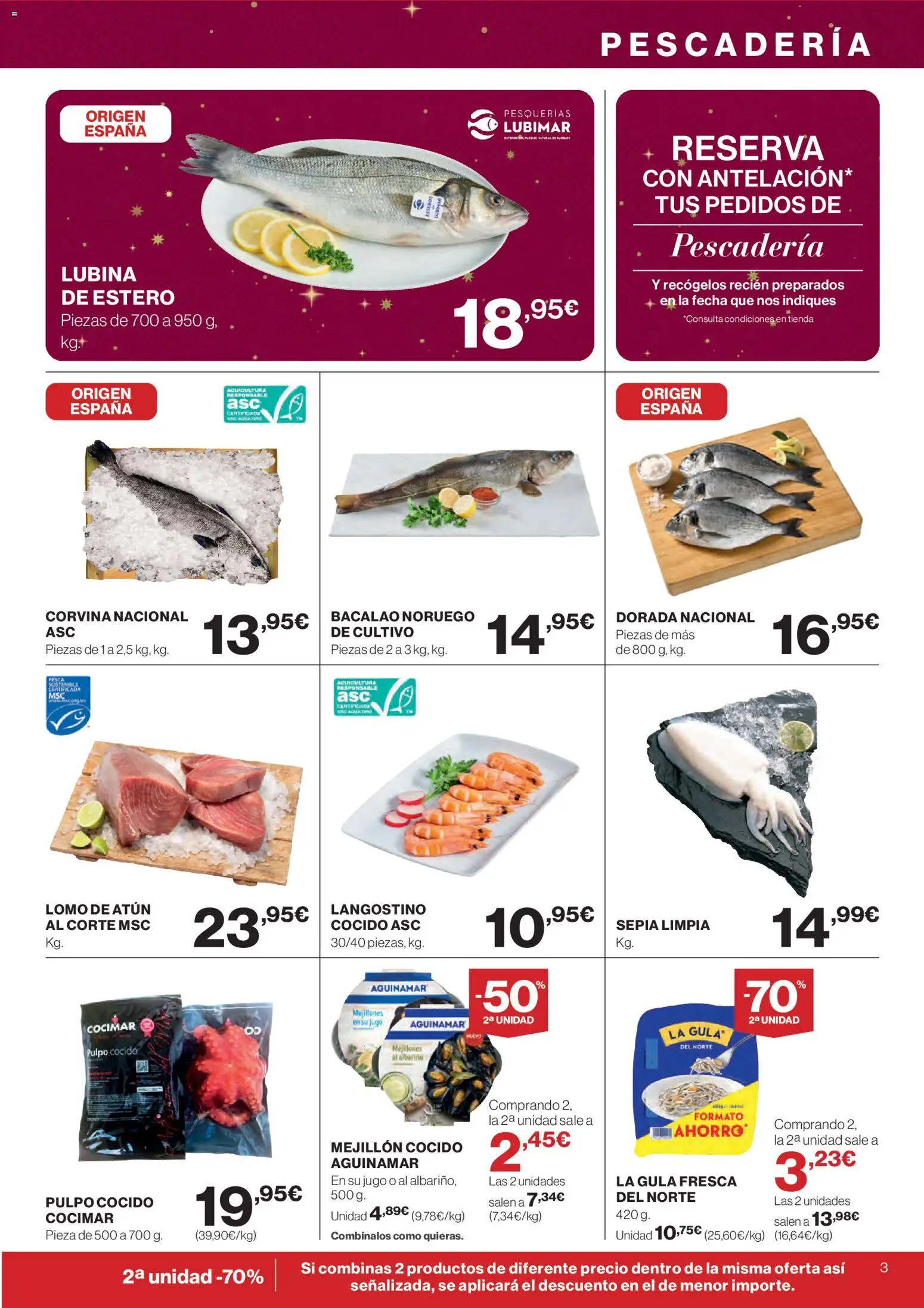 Supercor folleto │ válido desde el 20.11.2025 | Página: 3 | Productos: Jugo, Langostino