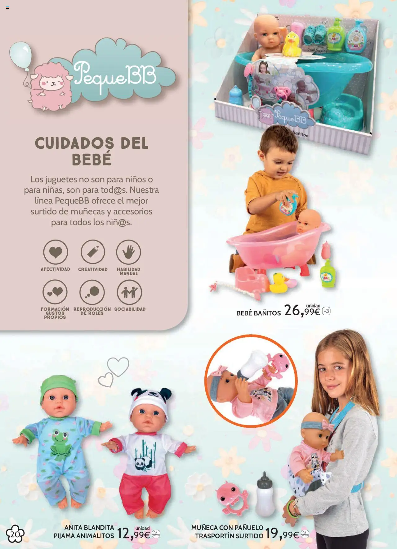 Toy Planet catálogo │ válido desde el 15.04.2025 | Página: 20 | Productos: Pañuelo, Pijama, Muñeca, Juguetes