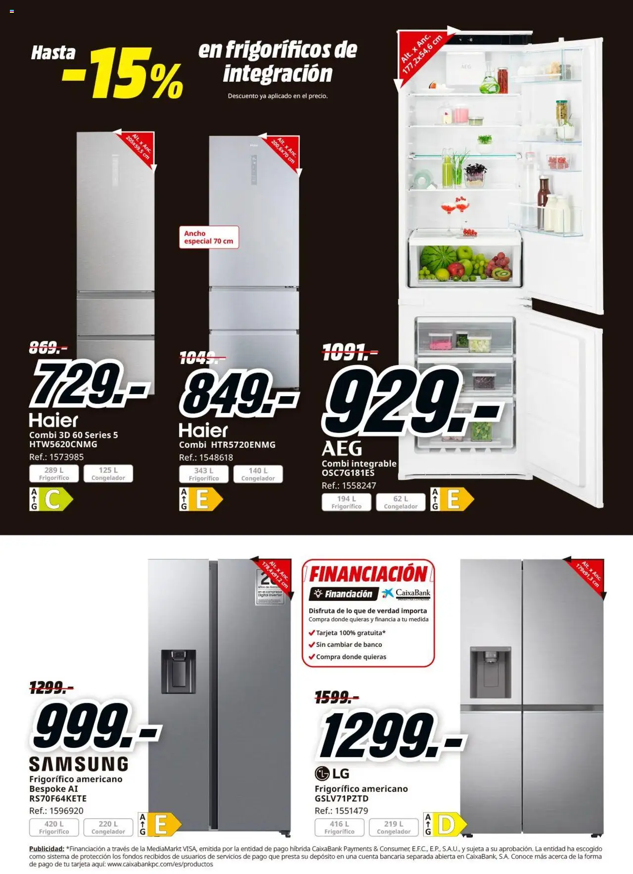 Media Markt folleto │ válido desde el 08.10.2025 | Página: 13 | Productos: Congelador, Combi