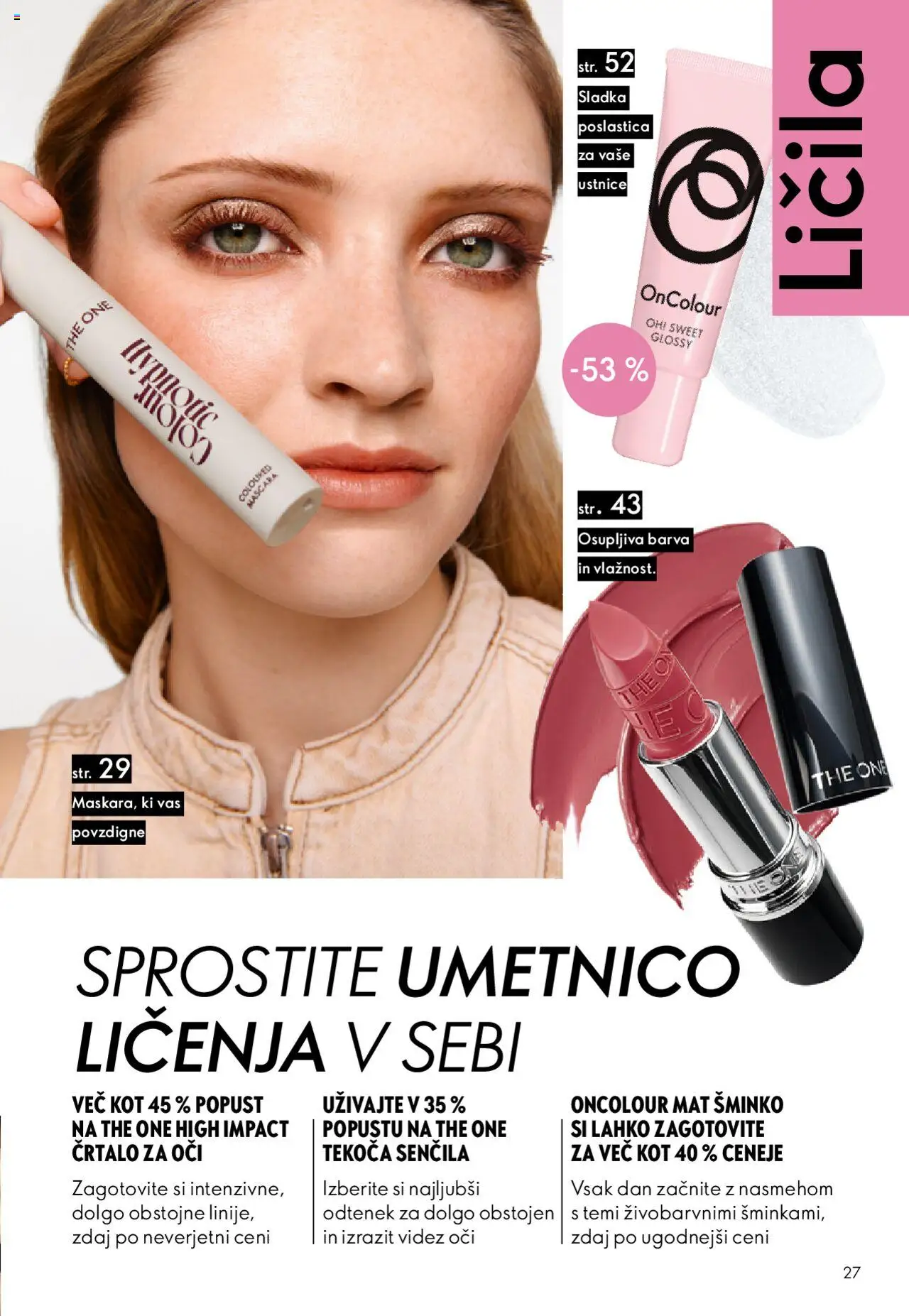 Novi Oriflame katalog ponudbe – veljaven od 08.10.2025 | Stran: 27 | Izdelki: Licila, Crtalo za oci, Barva