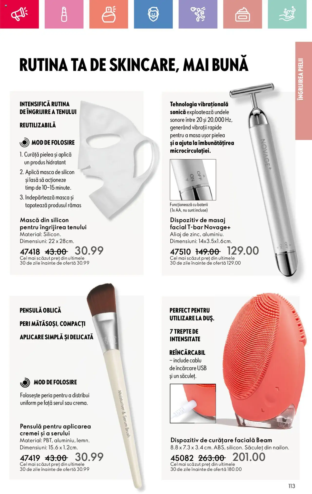 Oriflame catalog 11 2025 – valabil de la 27.07.2025 | Pagină: 113 | Produse: Serum, Cablu, Masă, Baterii