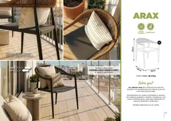 Pré-visualização Espaço Casa folheto Ar Livre 2026 válido de 07.03.2026 | Página: 71 | Produtos: Cadeiras, Cadeira