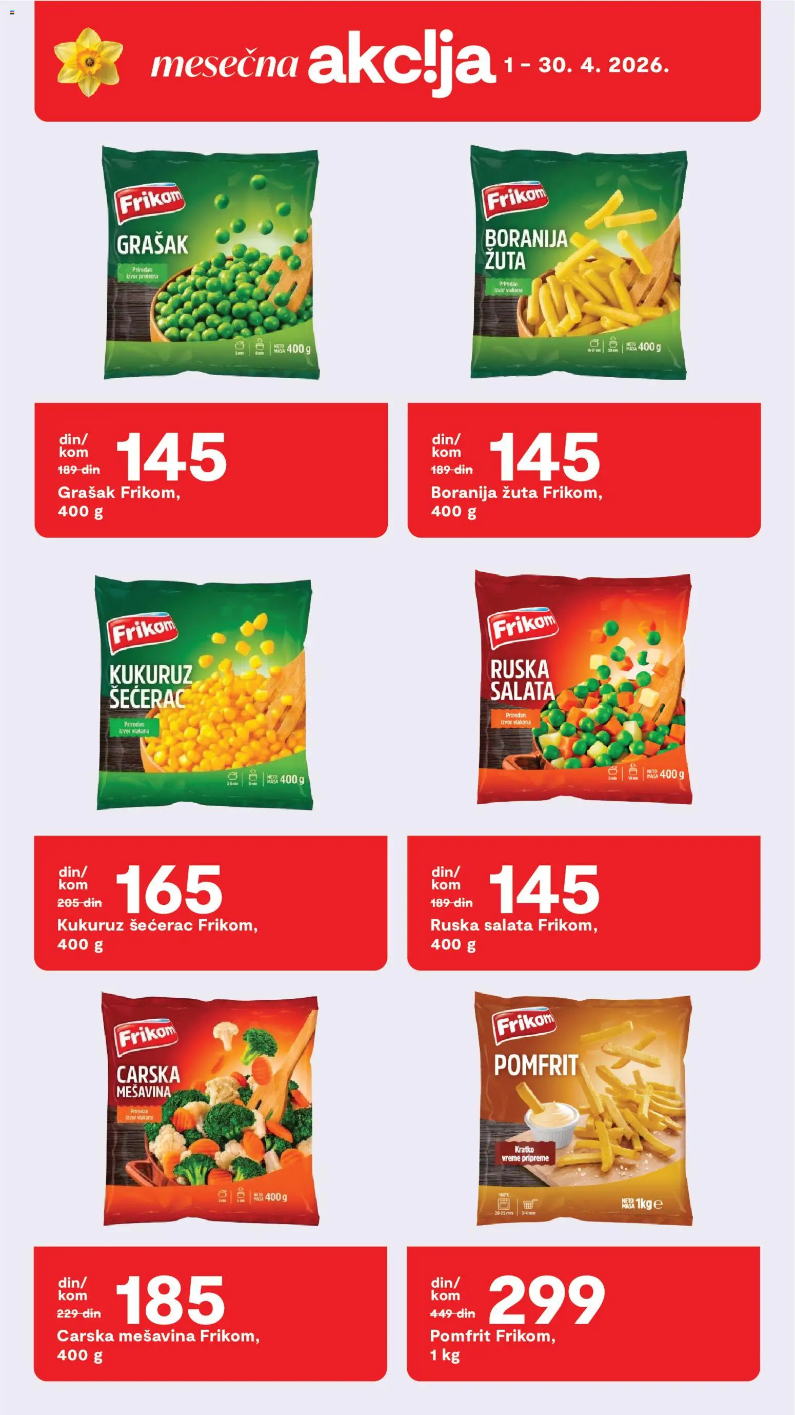 Matijevic katalog - važi od 01.04.2026 | Strana: 18 | Proizvode: Boranija, Grašak, Kukuruz, Pomfrit