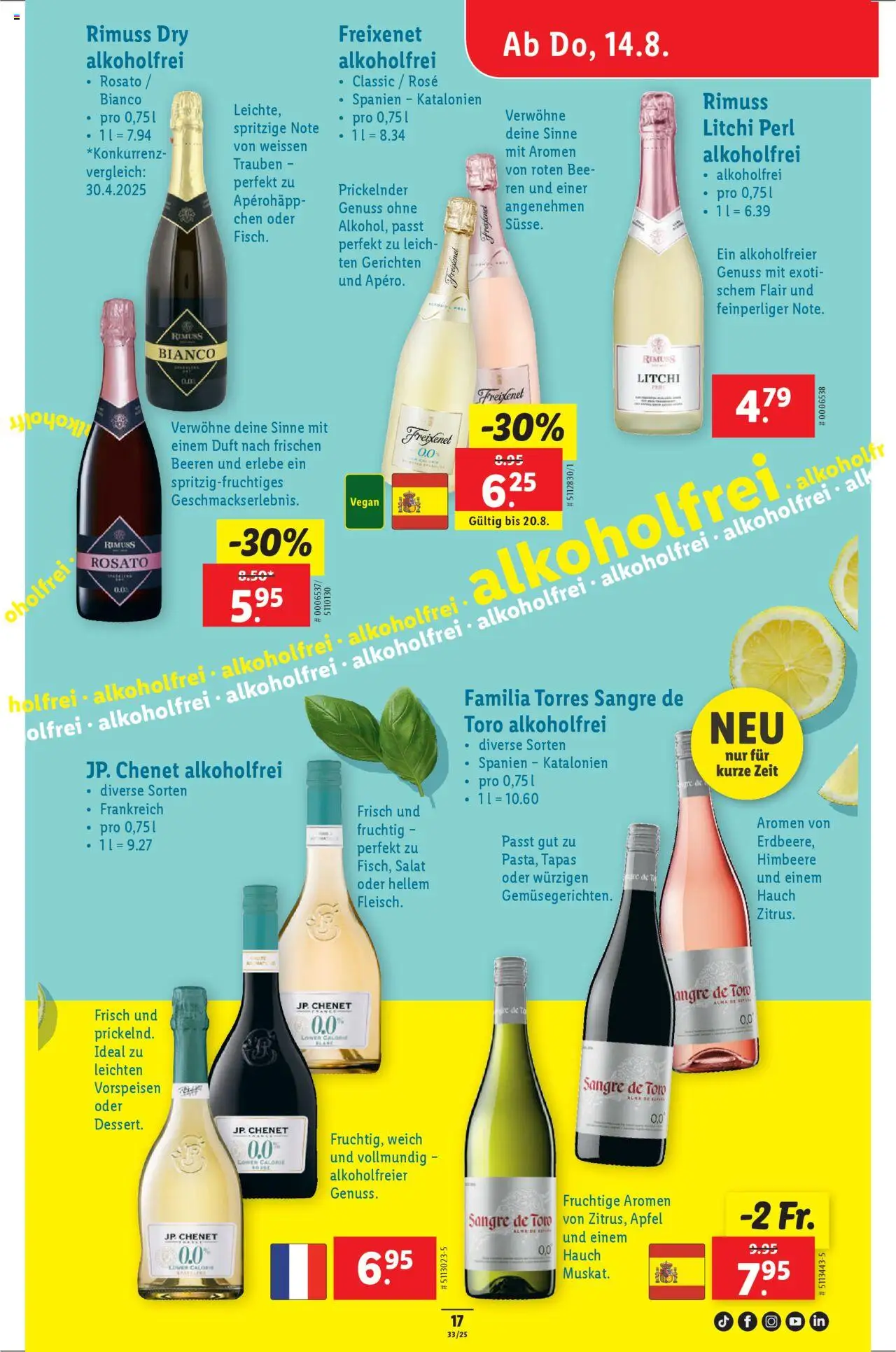 Lidl Aktionen ab 14.08.2025 | Seite: 19 | Produkte: Duft, Äpfel, Himbeere, Salat