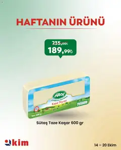 14.10.2025 tarihinden itibaren geçerli olan Kim Market kataloğu önizlemesi