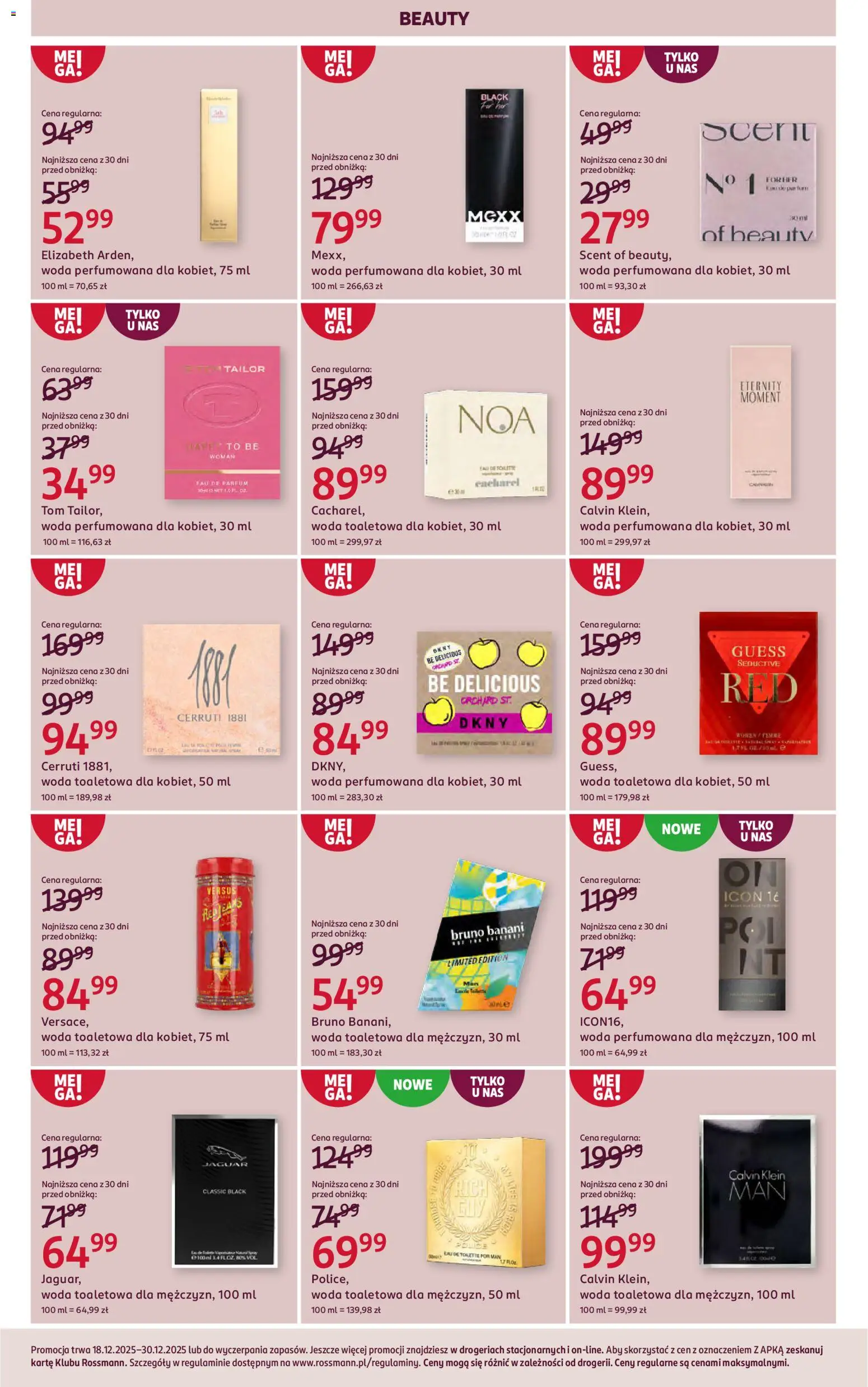 Rossmann Gazetka od 18.12.2025 | Strona: 3 | Produkty: Woda toaletowa, Woda