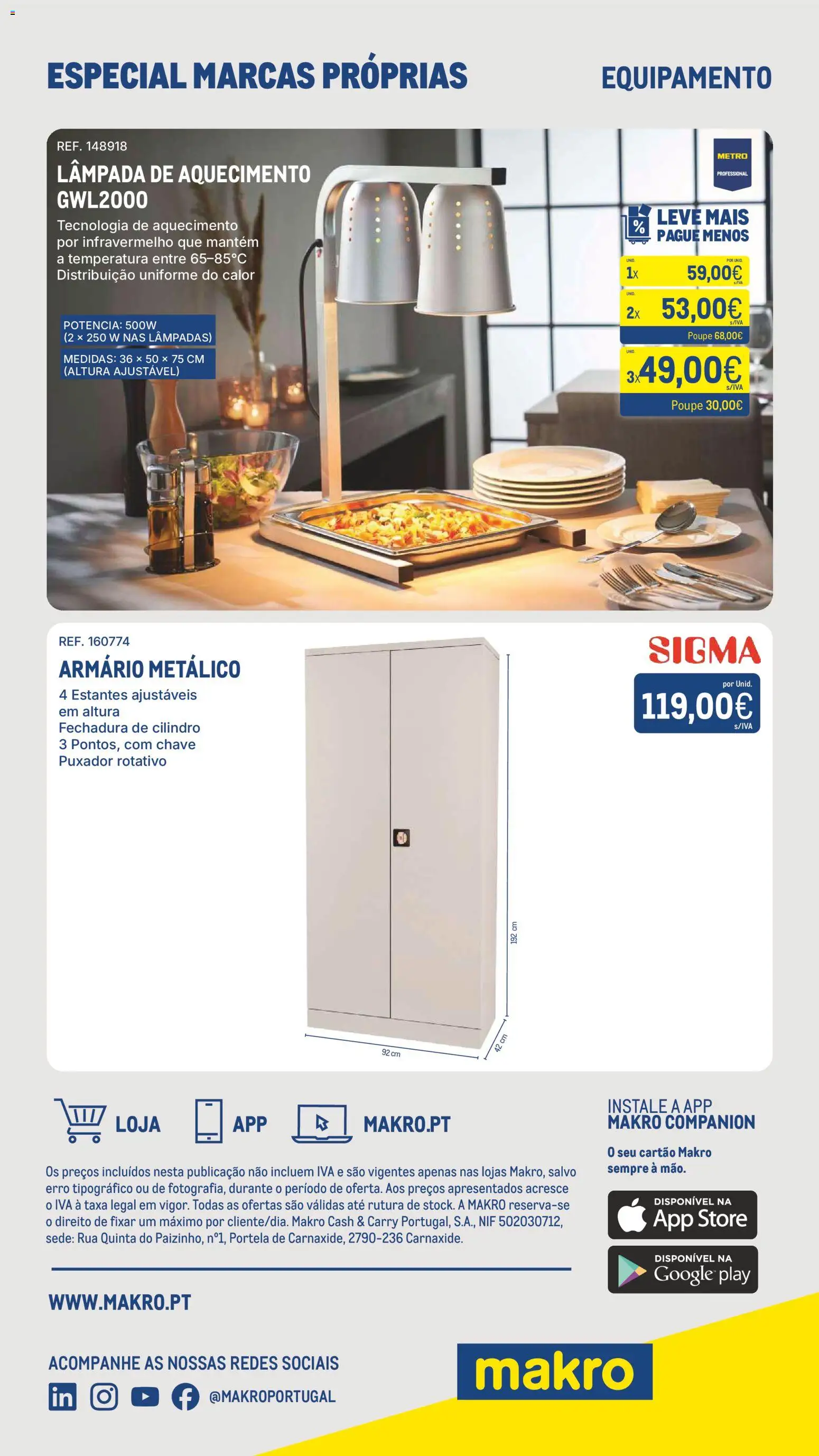 Makro Especial Marcas Próprias  │ válido de 15.01.2026 | Página: 44 | Produtos: Armário, Lâmpadas