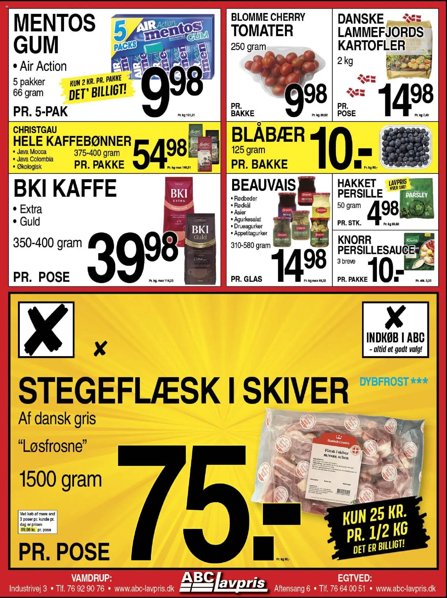 Abc Lavpris tilbudsavis – gyldig fra 12.11.2025 | Side: 2 | Produkter: Blåbær, Kaffe, Cherry, Asier