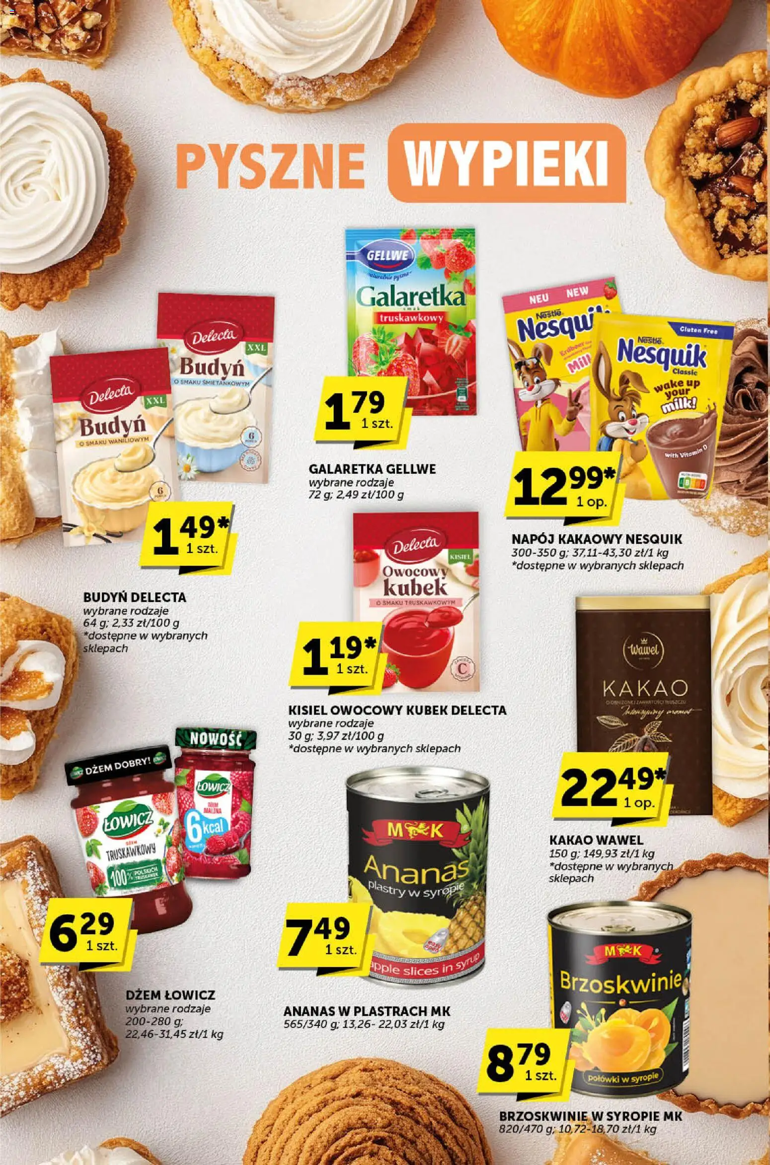 Euro Sklep Gazetka - Katalog od 08.01.2026 | Strona: 14 | Produkty: Kakao, Brzoskwinie w syropie, Dżem, Brzoskwinie