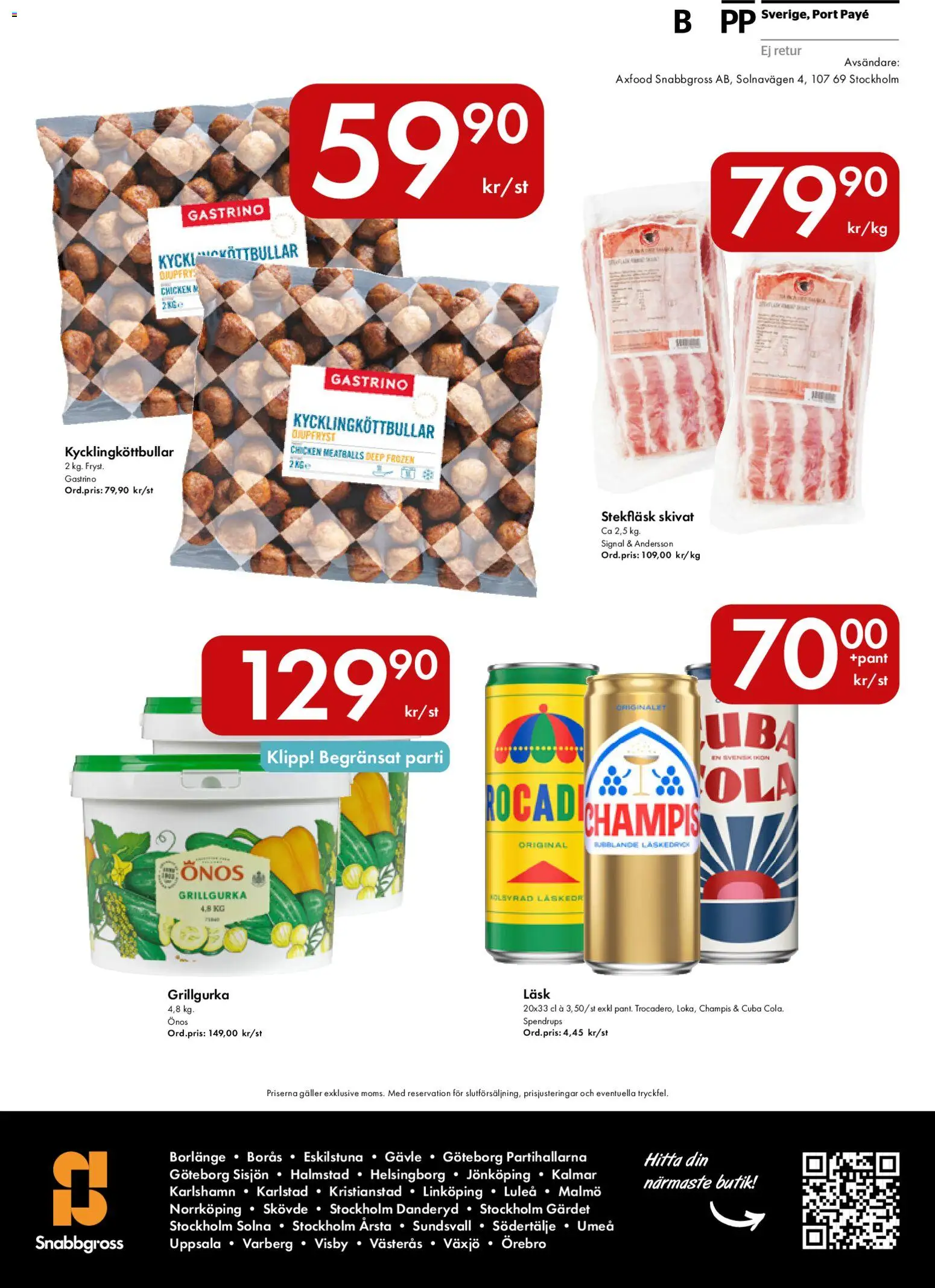 Snabbgross reklamblad aktuell från 20.04.2026 | Sida: 16 | Produkter: Galler