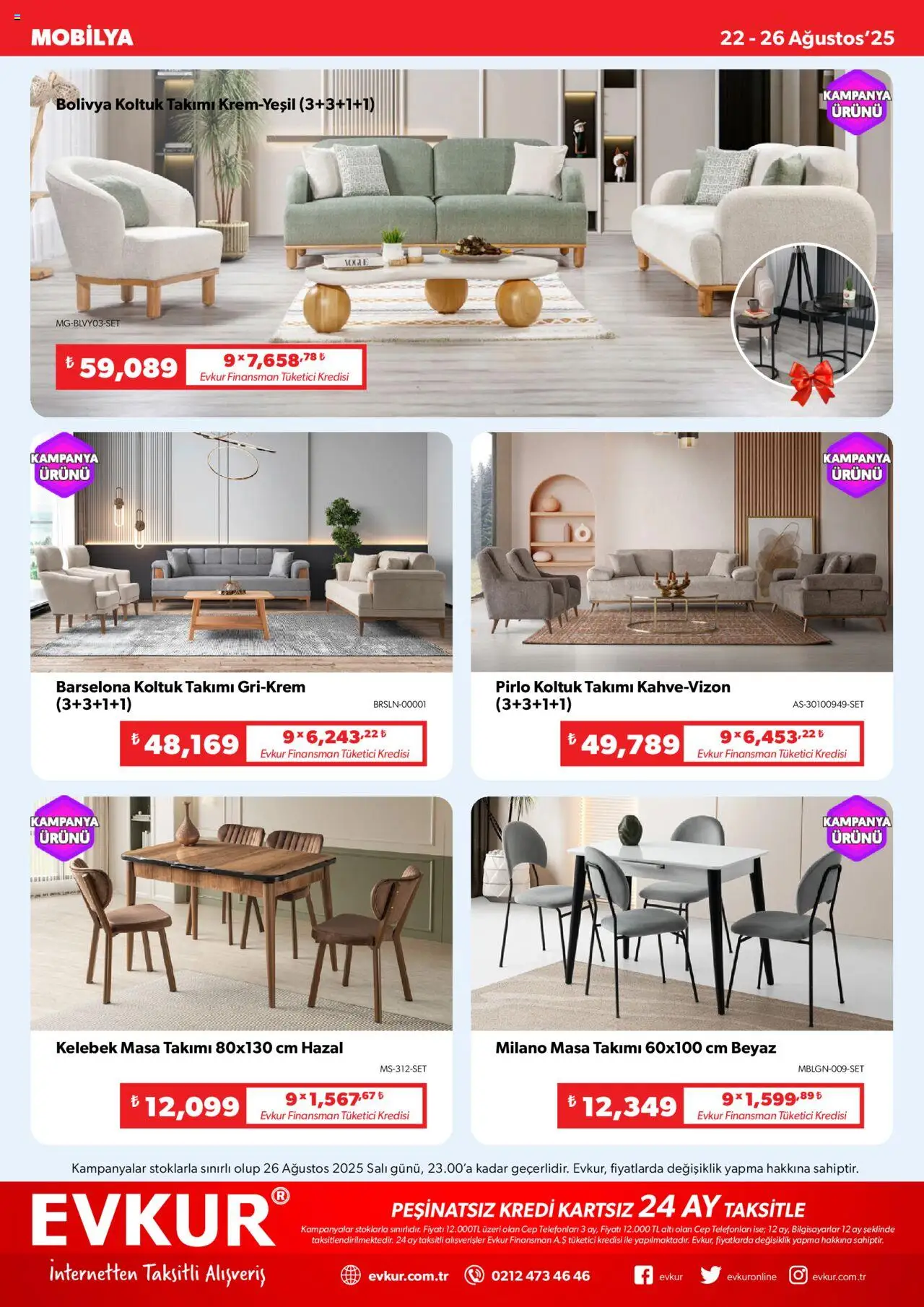Evkur Katalog - 22.08.2025 tarihinden itibaren geçerlidir | Sayfa: 10 | Ürünler: Koltuk, Masa, Koltuk takımı