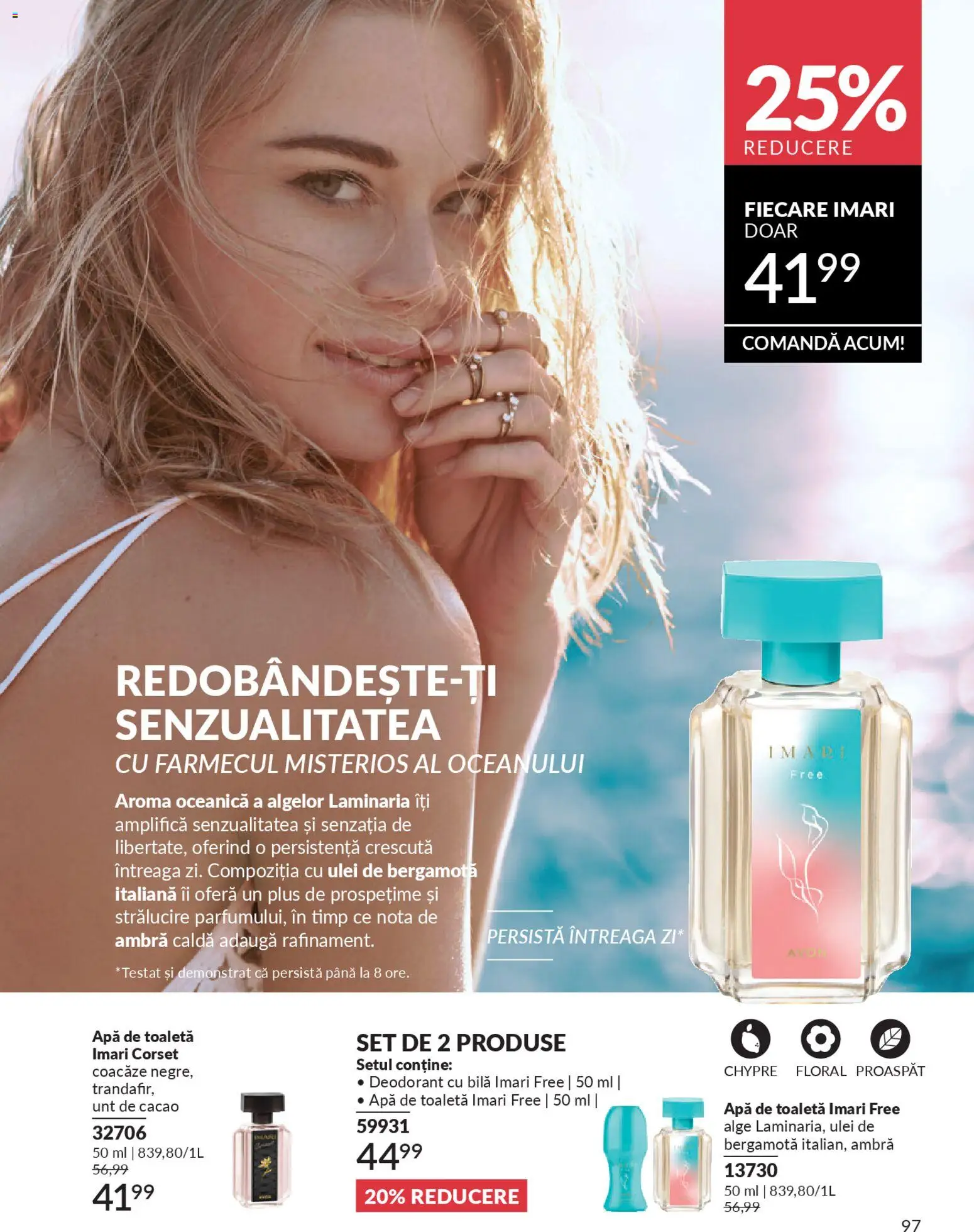 Noul catalog Avon – valabil de la 01.01.2026 | Pagină: 99 | Produse: Toaletă, Deodorant, Cacao, Apă