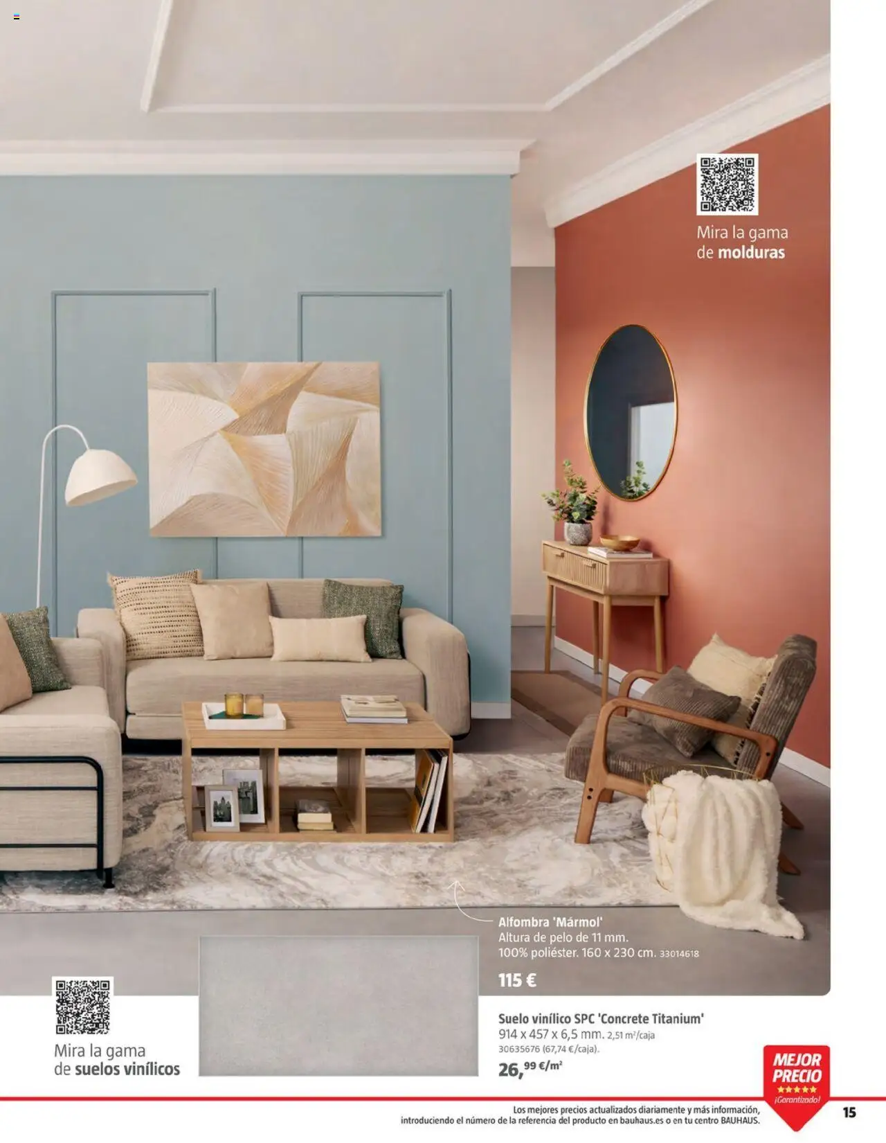 Bauhaus - Decoracion │ válido desde el 16.10.2025 | Página: 15 | Productos: Suelos vinílicos, Alfombra