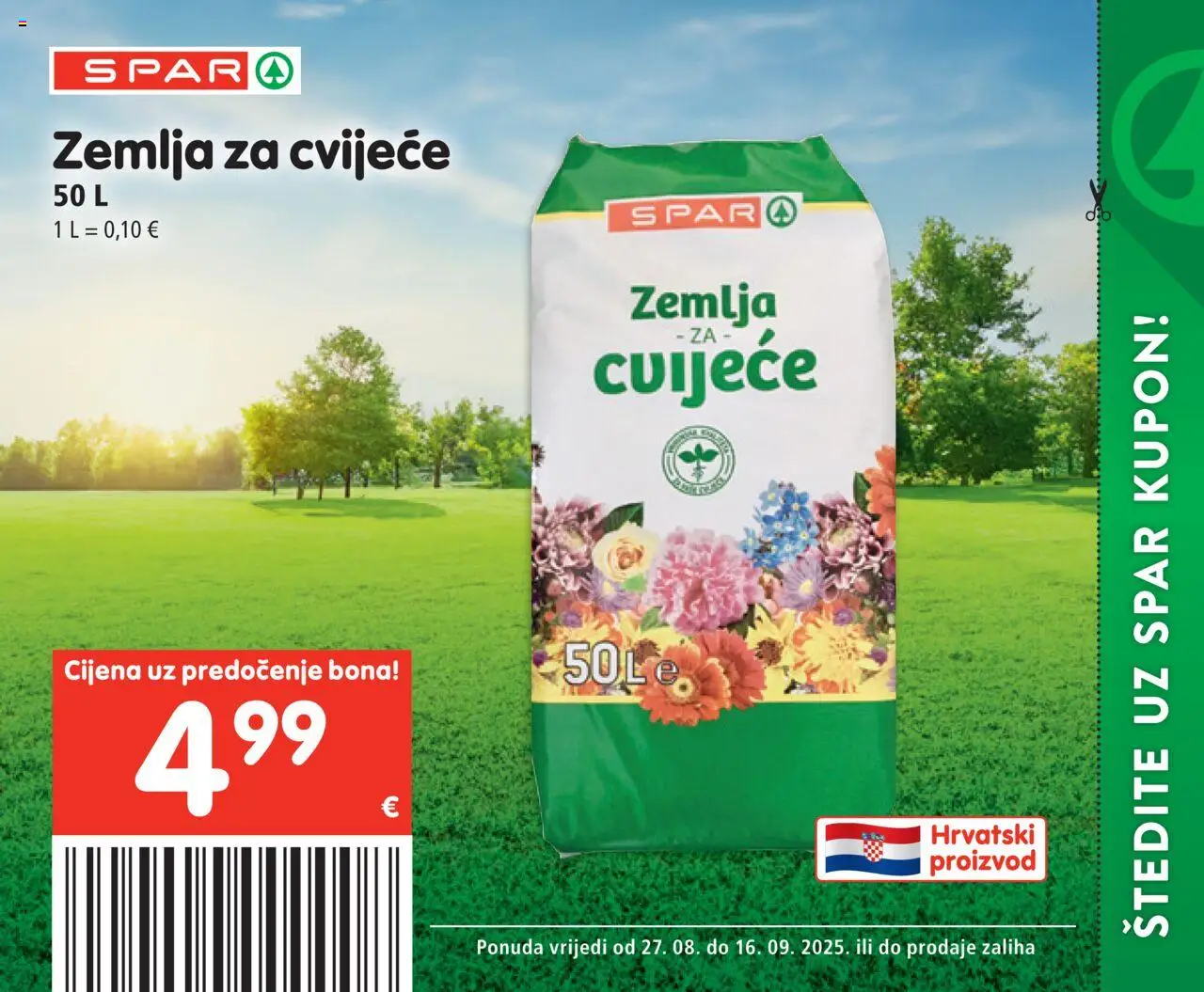 Spar katalog | vrijedi od 27.08.2025 | Stranica: 18 | Proizvodi: Cvijeće, Zemlja za cvijeće