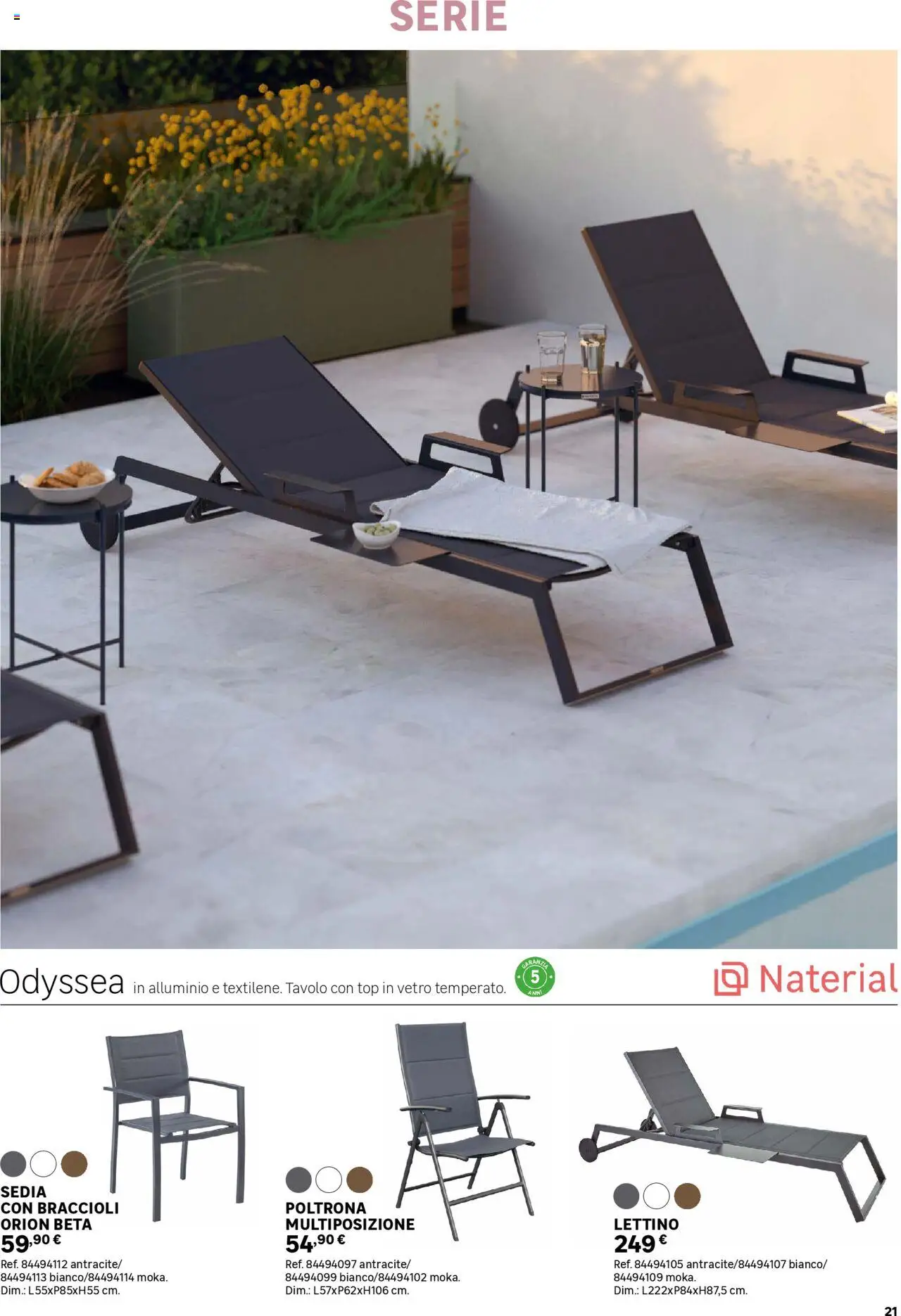 Volantino Leroy Merlin del 02.06.2025 | Pagina: 21 | Prodotti: Top, Alluminio, Poltrona, Sedia