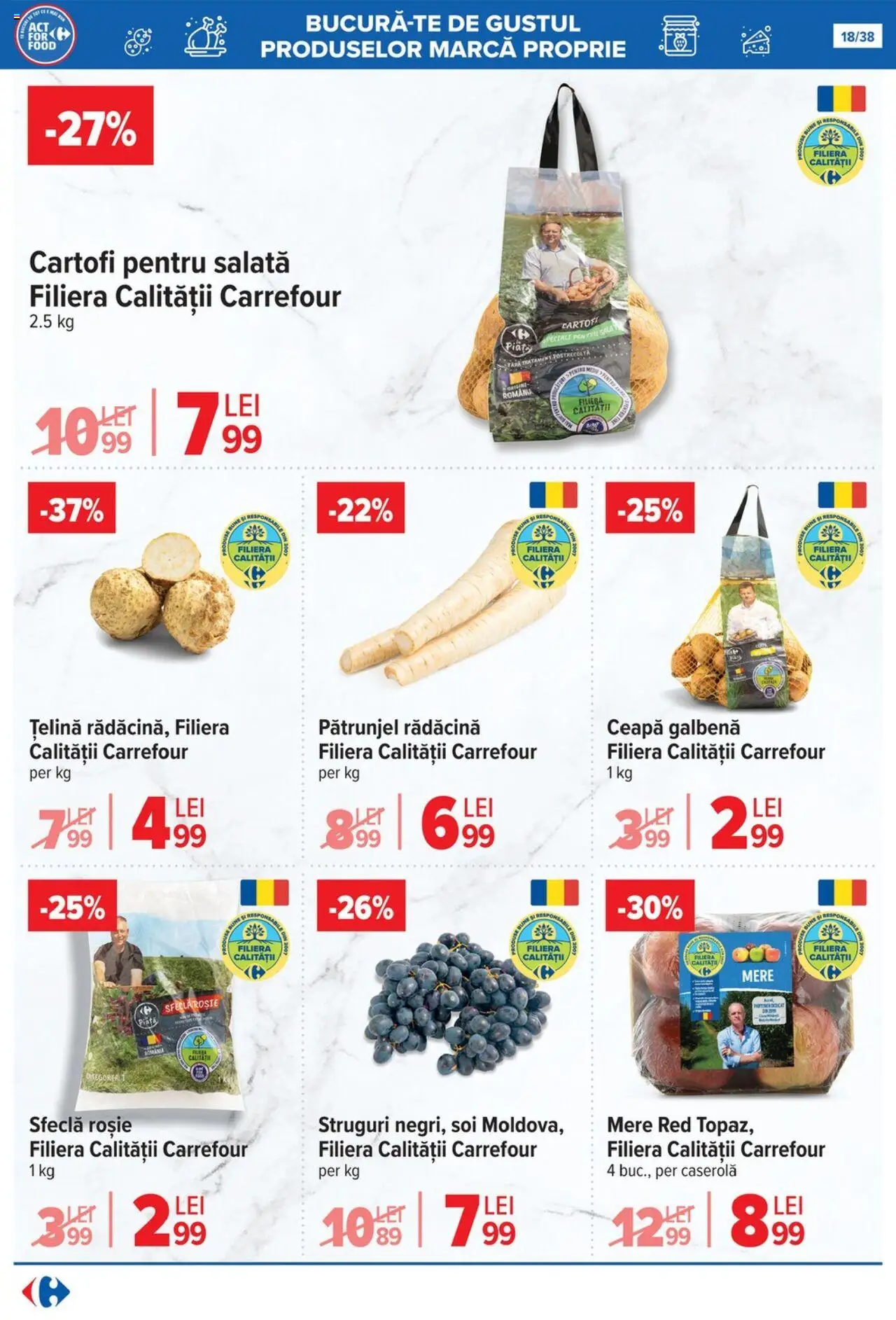 Noul catalog Carrefour – valabil de la 15.10.2025 | Pagină: 18 | Produse: Pătrunjel, Țelină, Mere, Salată