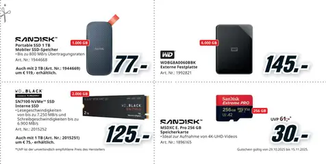 Media Markt Angebote ab 29.10.2025 gültig | Seite: 33 | Produkte: Speicherkarte