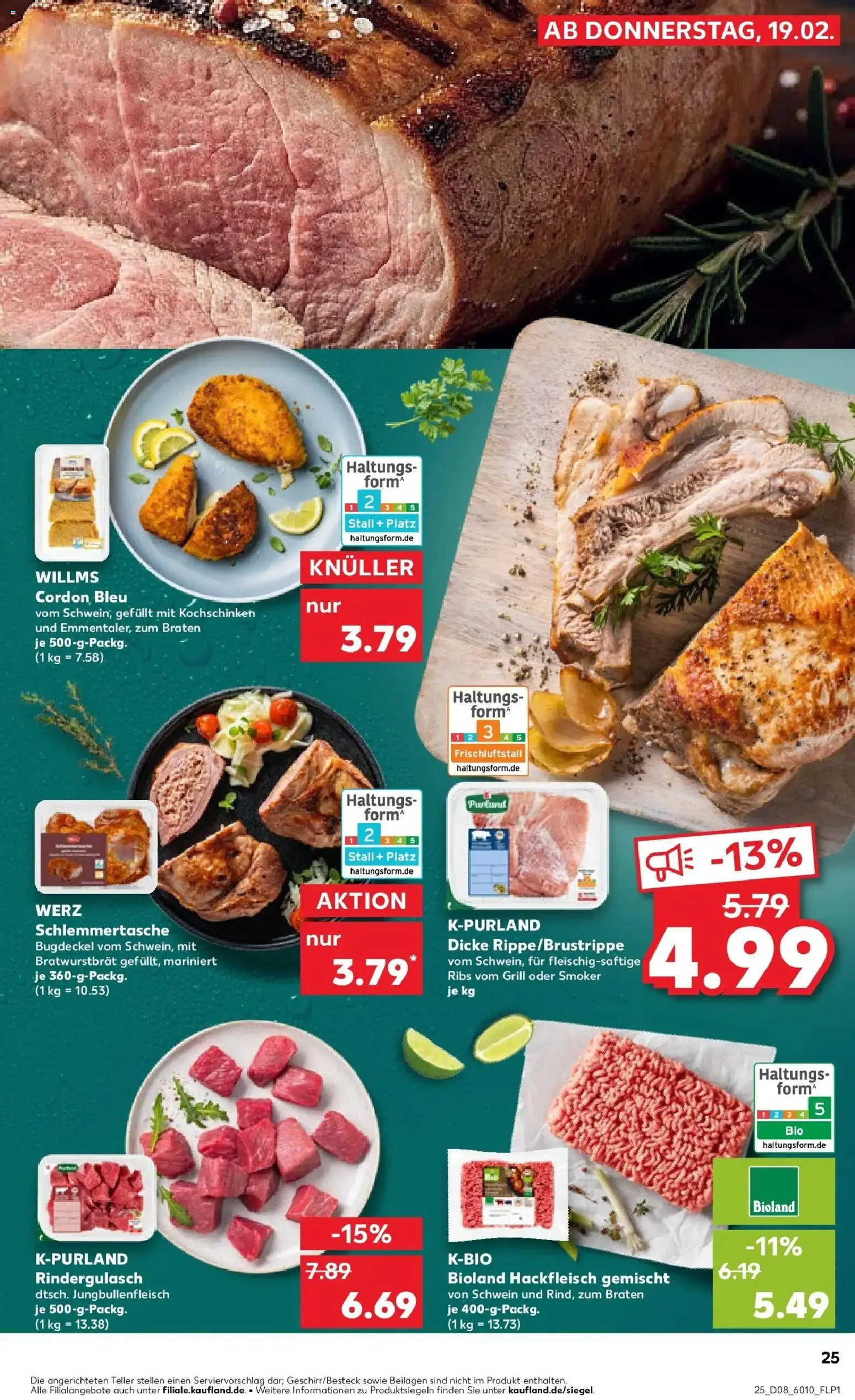 Kaufland prospekt Backnang	 – gültig ab 19.02.2026 | Seite: 33 | Produkte: Grill, Rindergulasch, Hackfleisch