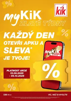 Náhled letáku Kik leták - Zlaté týdny od 15.09.2025