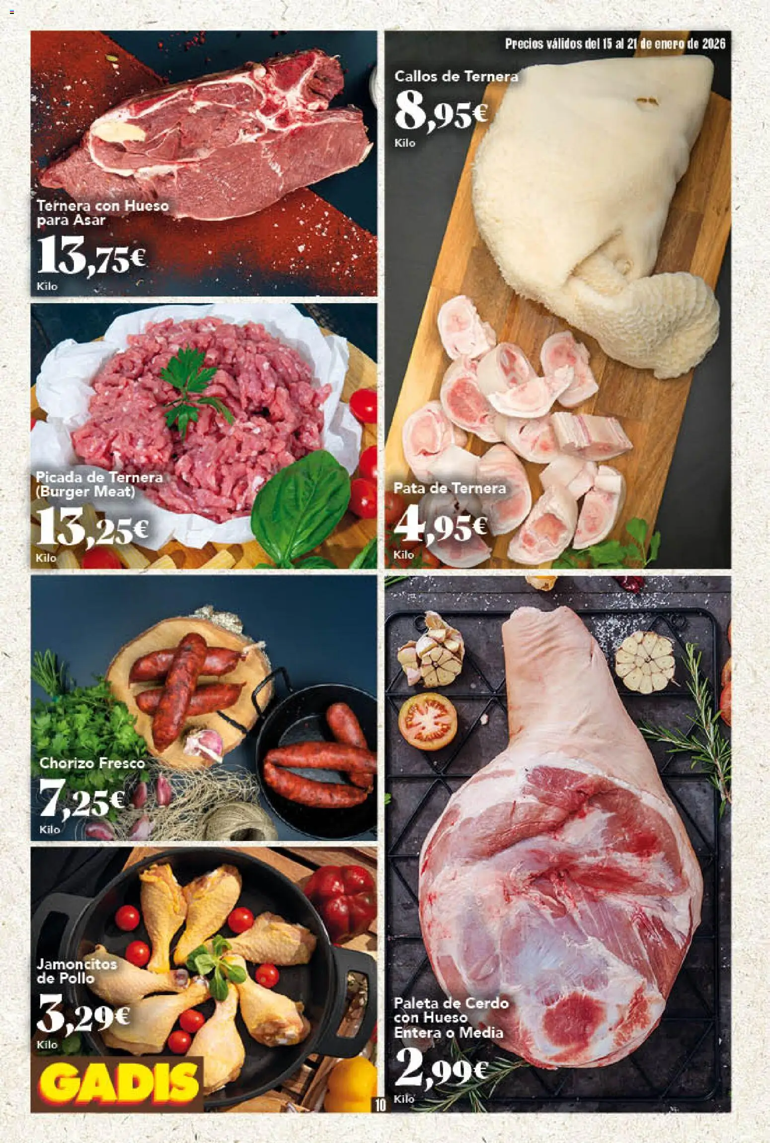 Gadis - folleto │ válido desde el 15.01.2026 | Página: 10 | Productos: Συμπυκνωμένο γάλα, Cerdo