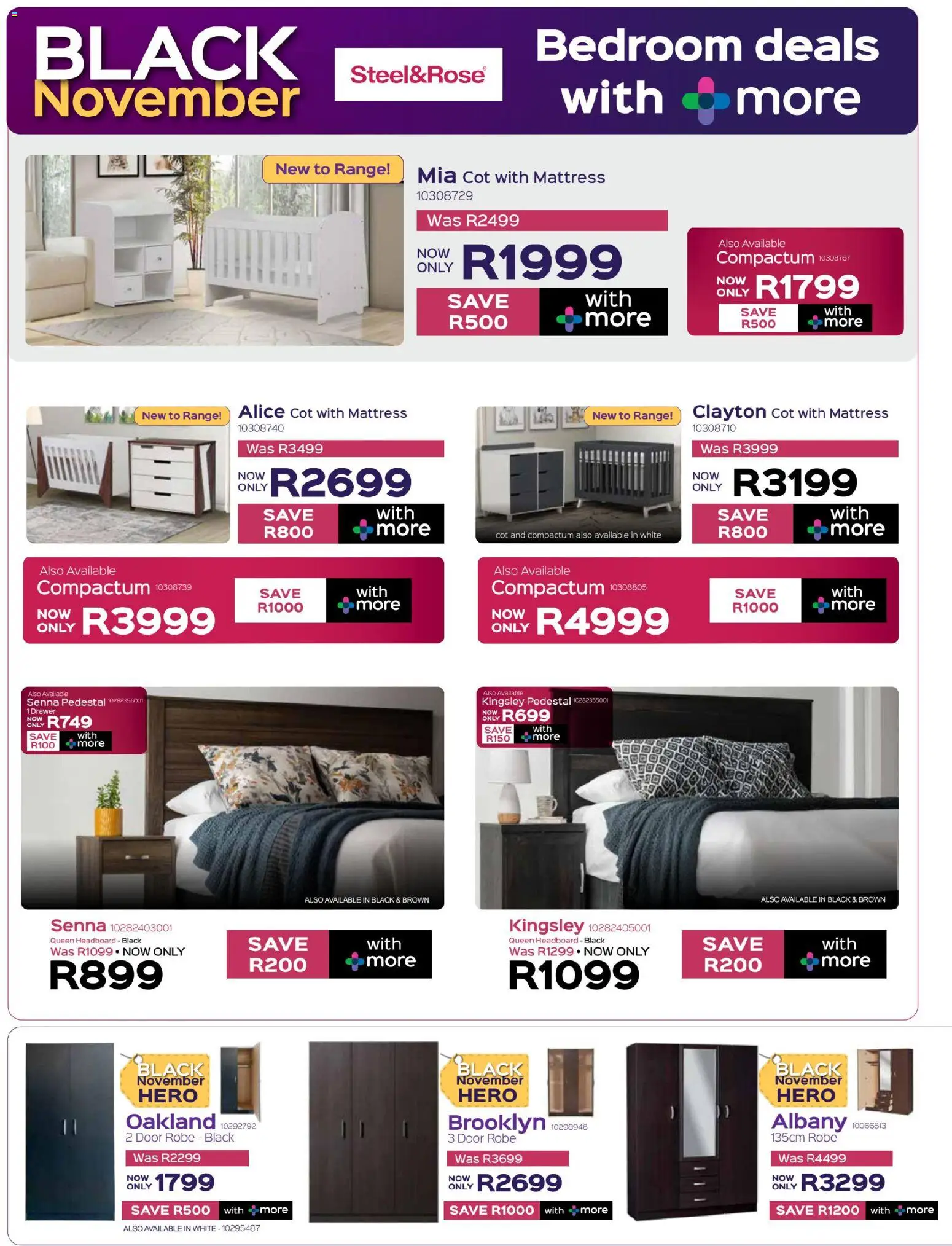 New Sleepmasters catalogue – valid from 10.11.2025 | Page: 10 | Products: Pedestal, Headboard, Mattress