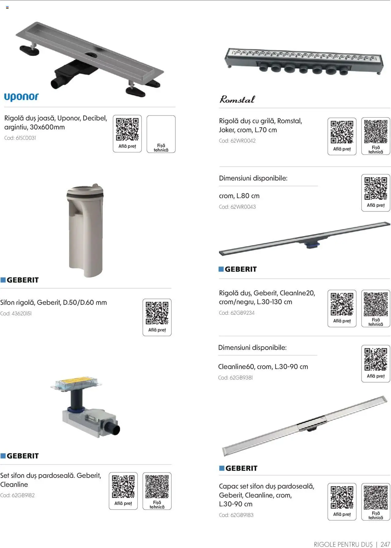 Catalog Romstal – valabil de la 25.11.2024 | Pagină: 247 | Produse: Duș