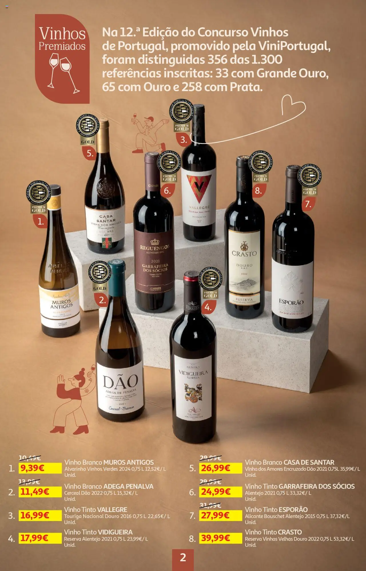 Auchan - Vinhos │ válido de 18.09.2025 | Página: 2 | Produtos: Vinho, Vinho tinto