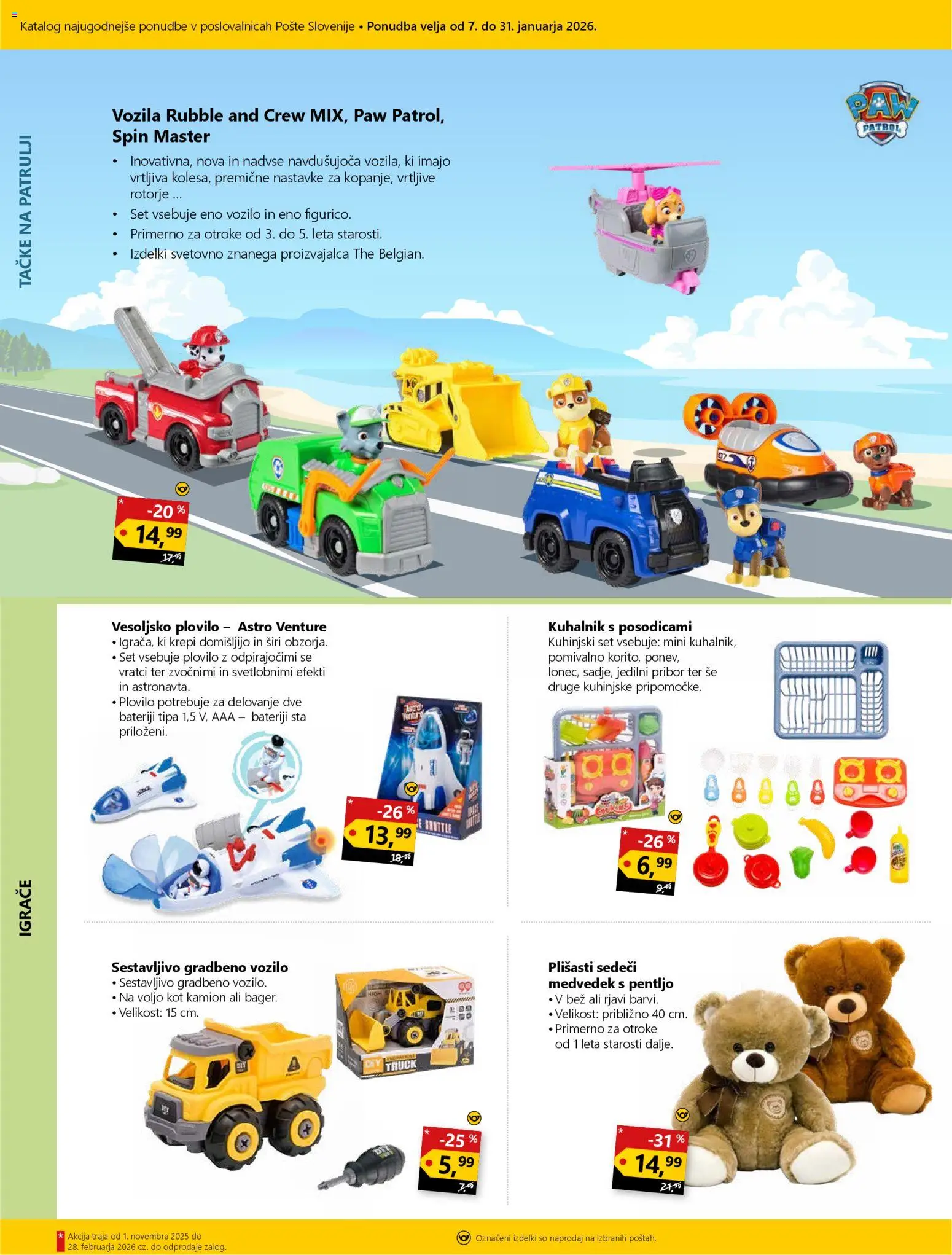 Novi Pošta Slovenije katalog ponudbe – veljaven od 07.01.2026 | Stran: 3 | Izdelki: Pribor, Kuhalnik