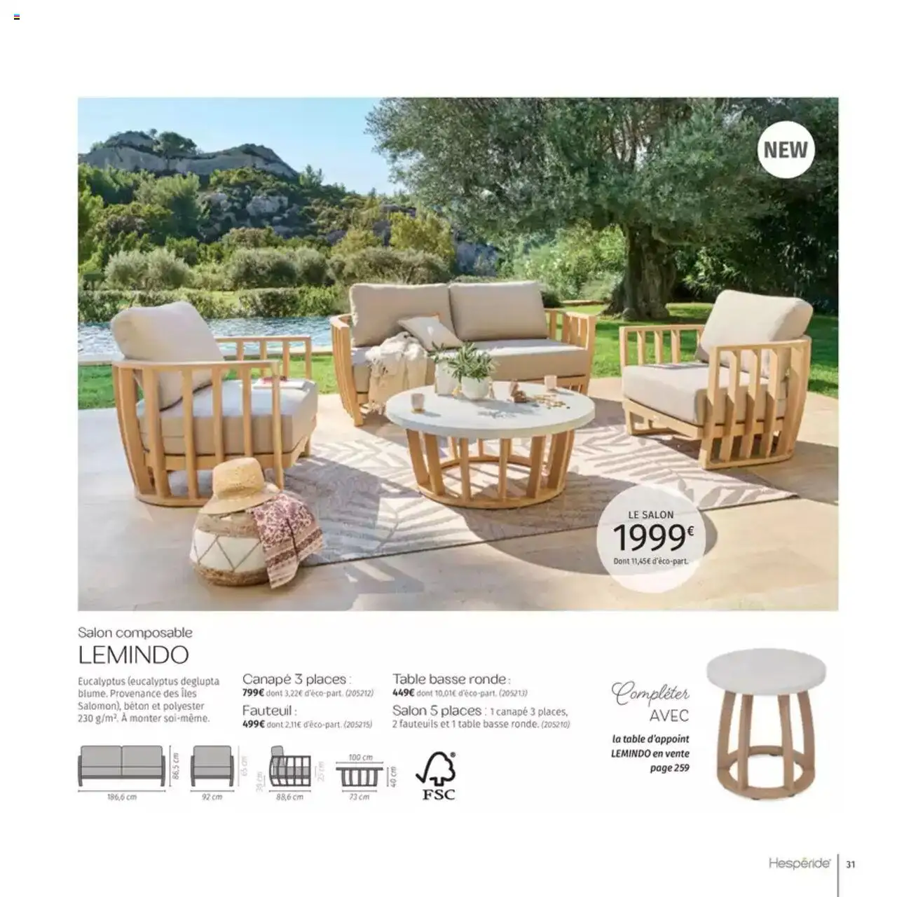  | Page: 31 | Produits: Canapé, Fauteuil, Table basse, Table