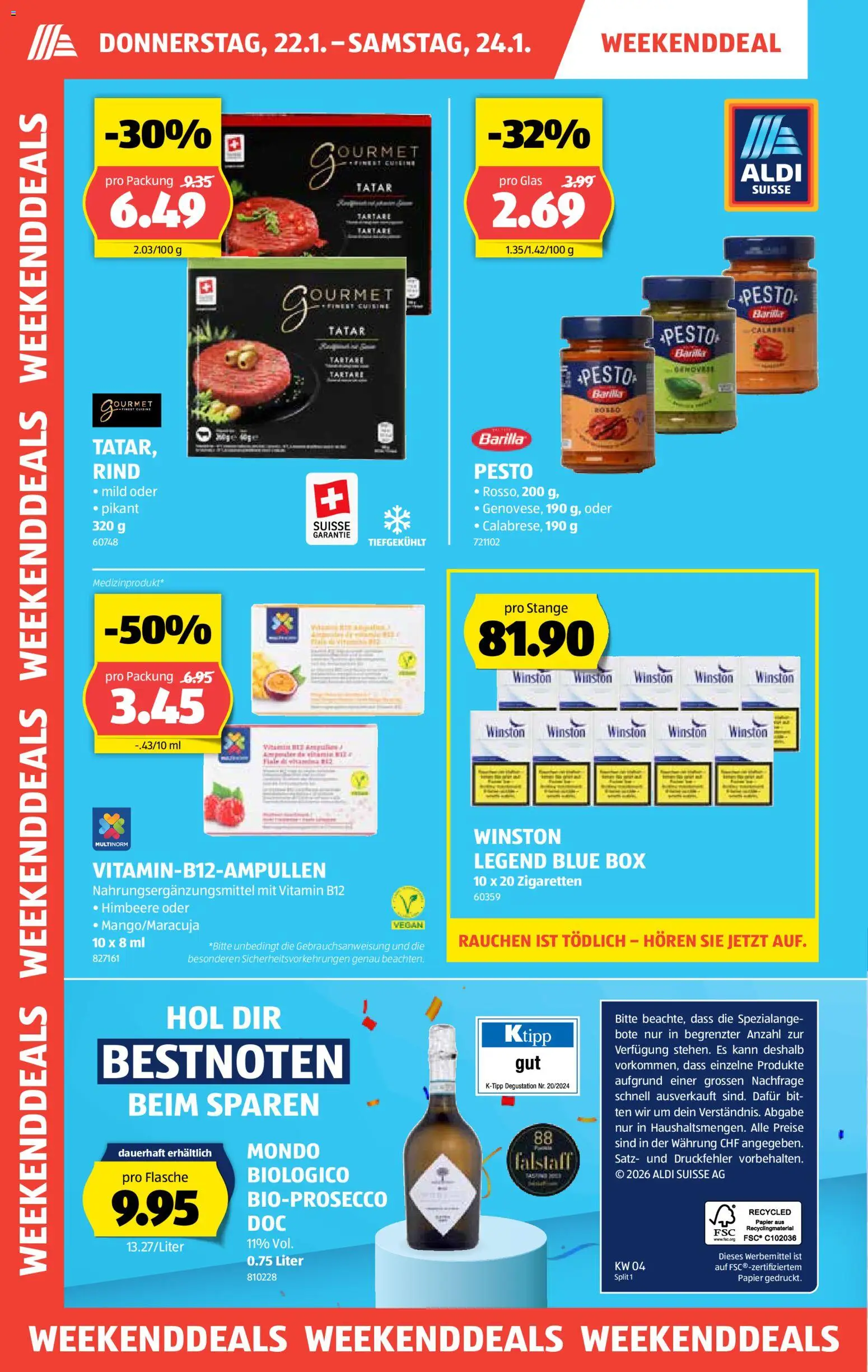 Aldi Aktionen – gültig ab 22.01.2026 | Seite: 2 | Produkte: Box, Barilla, Himbeere