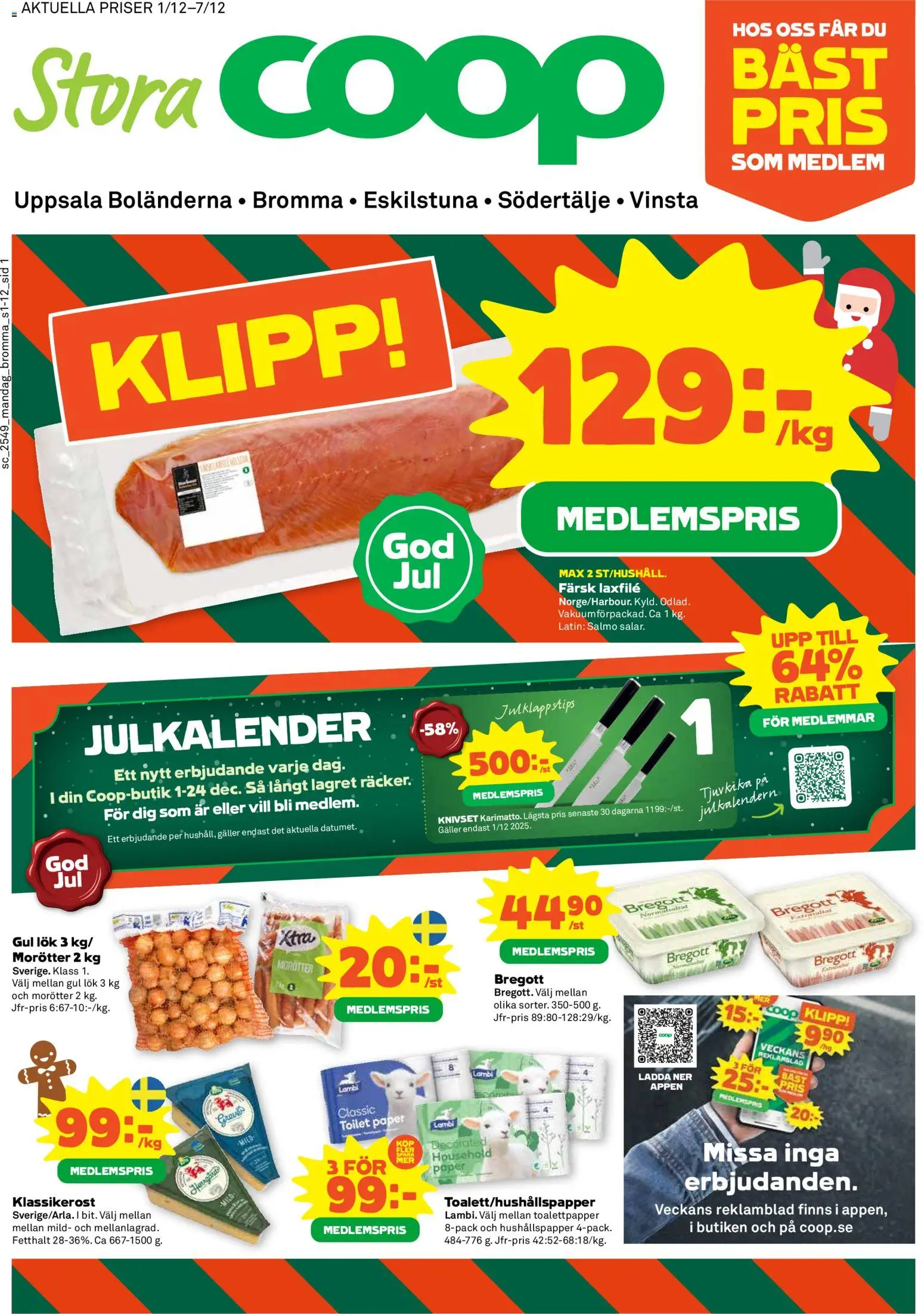 Stora Coop reklamblad aktuell från 01.12.2025 | Sida: 1