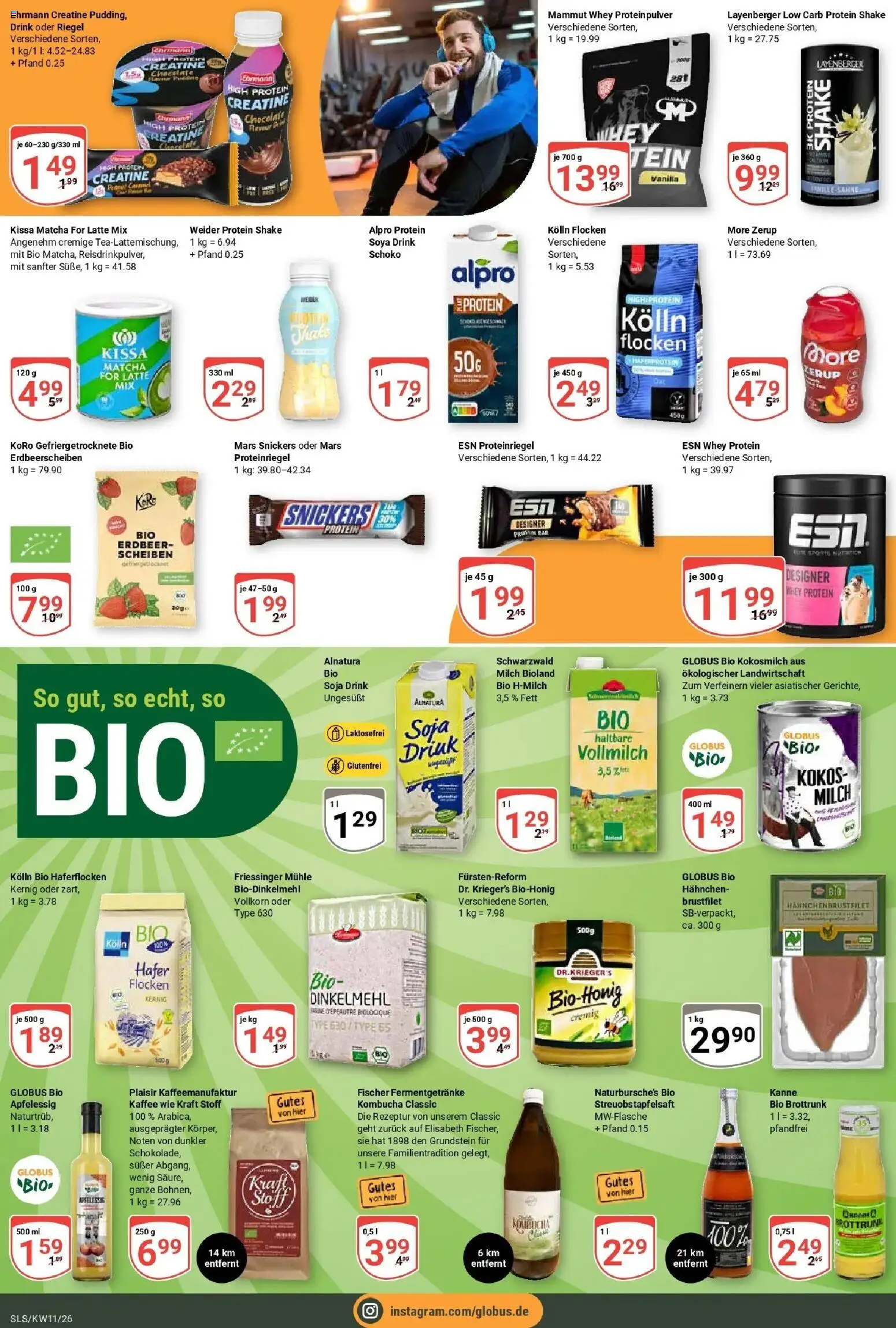 Globus prospekt Saarlouis	 – gültig ab 09.03.2026 | Seite: 14 | Produkte: Hahnchen, Mars, Alpro, Flocken