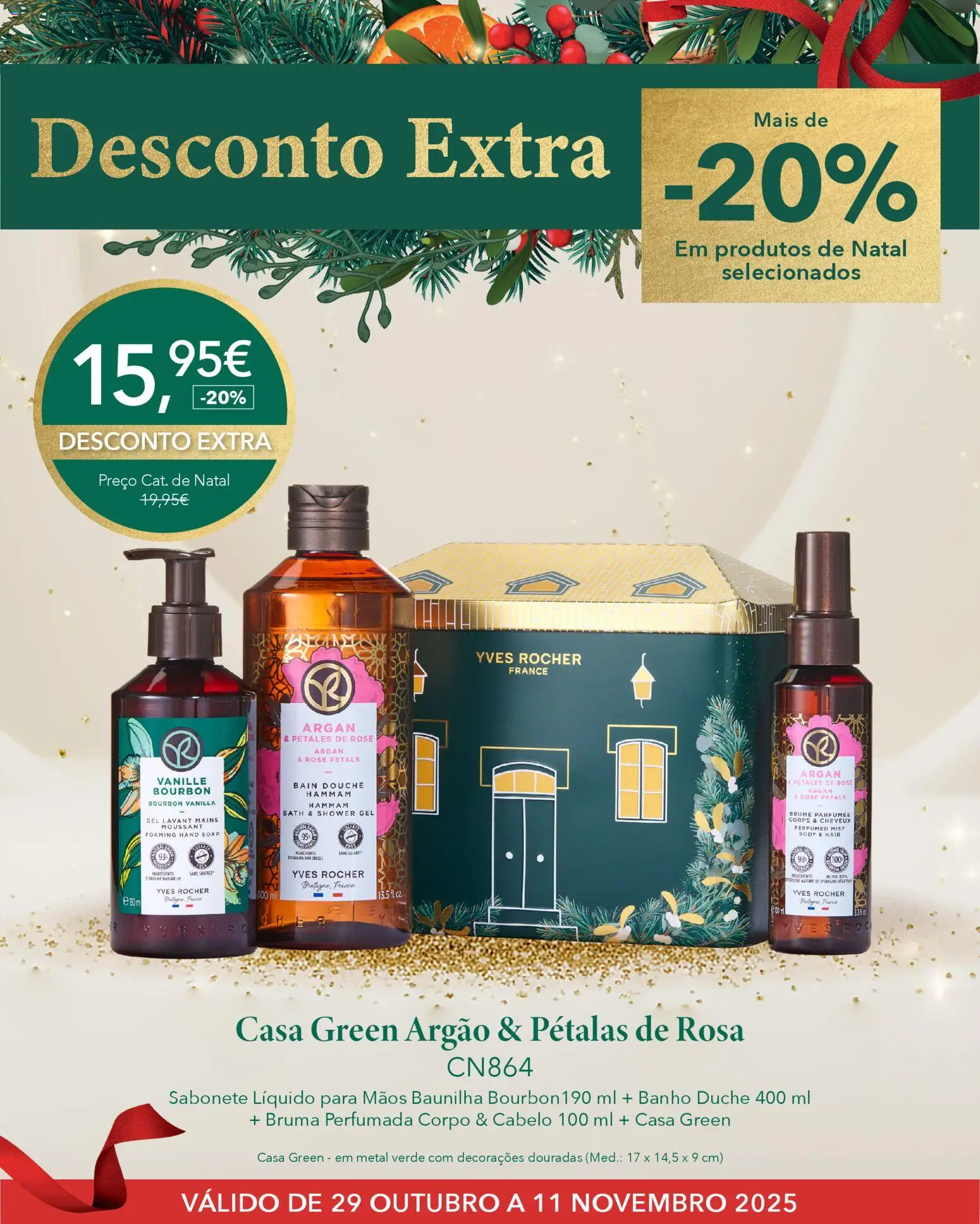 Yves Rocher - Desconto extra natal │ válido de 29.10.2025 | Página: 6 | Produtos: Sabonete líquido, Sabonete, Banho