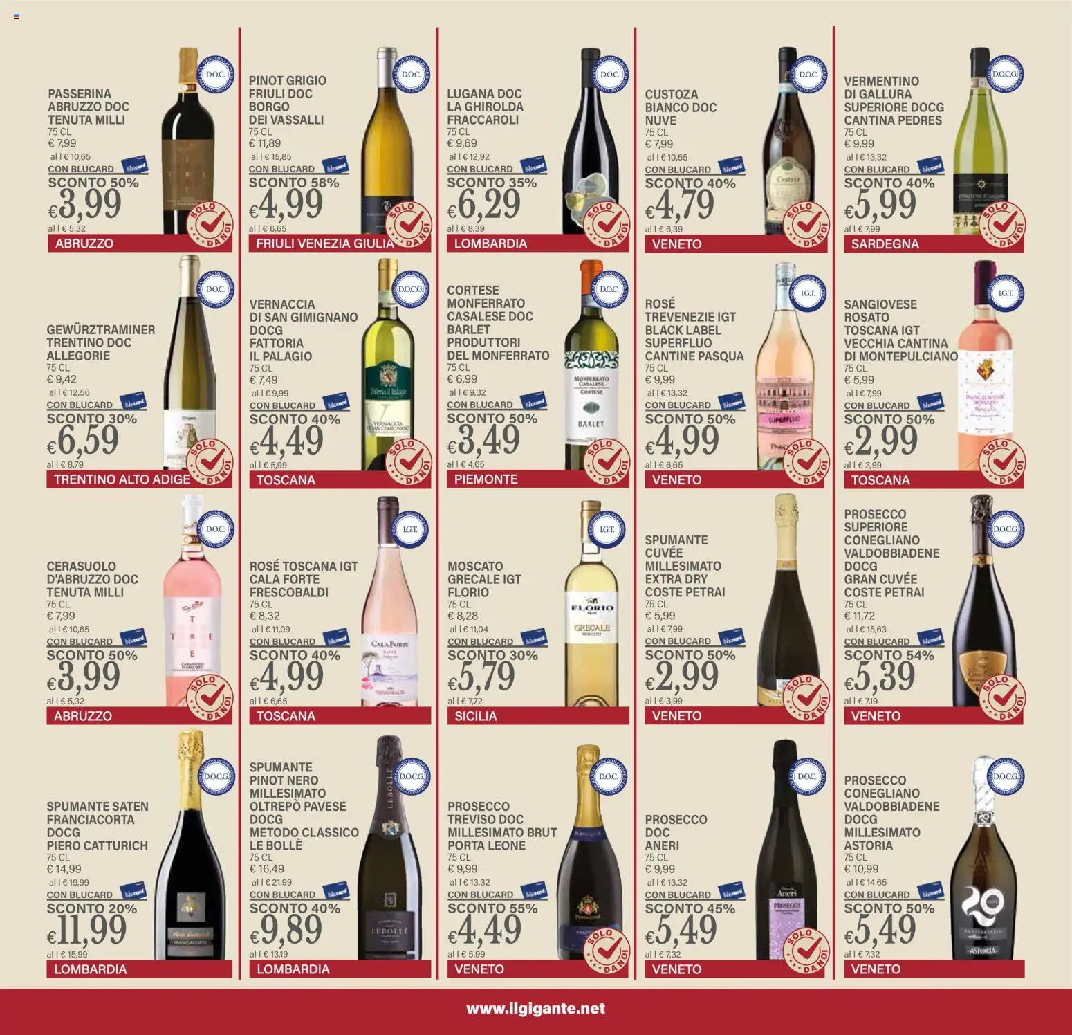 Volantino Il Gigante del 24.11.2025 | Pagina: 19 | Prodotti: Prosecco, Spumante