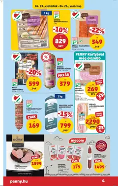 DÁRDÁS CSÁSZÁRSZALONNA, füstölt-főtt kg - amely érvényes a következő dátumtól: 23.04.2026 | Oldal: 6