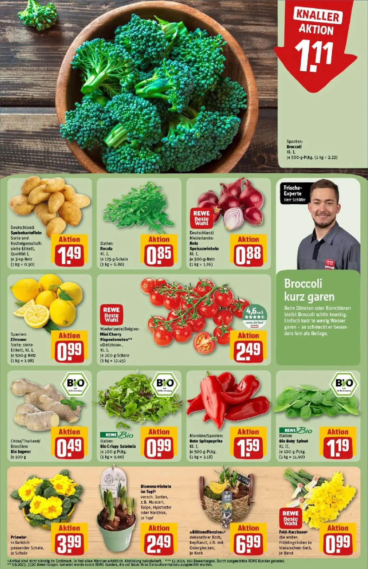 Rewe prospekt Niederzier / Huchem	 – gültig ab 26.01.2026 | Seite: 7 | Produkte: Rucola, Korb, Wasser, Zitronen